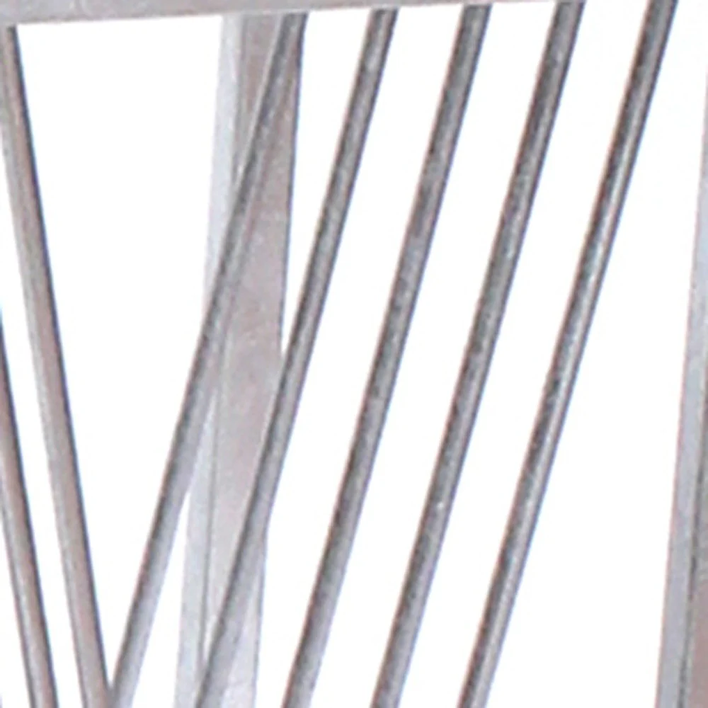 Silver Mirrored Glass And Iron End Table With Shelf By Homeroots - Image 4