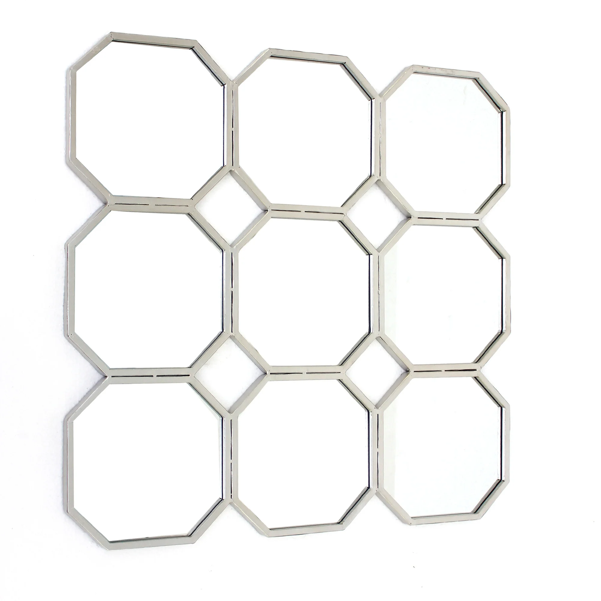 Silver Mirrored Metal - Wall Sculpture By Homeroots - Image 3