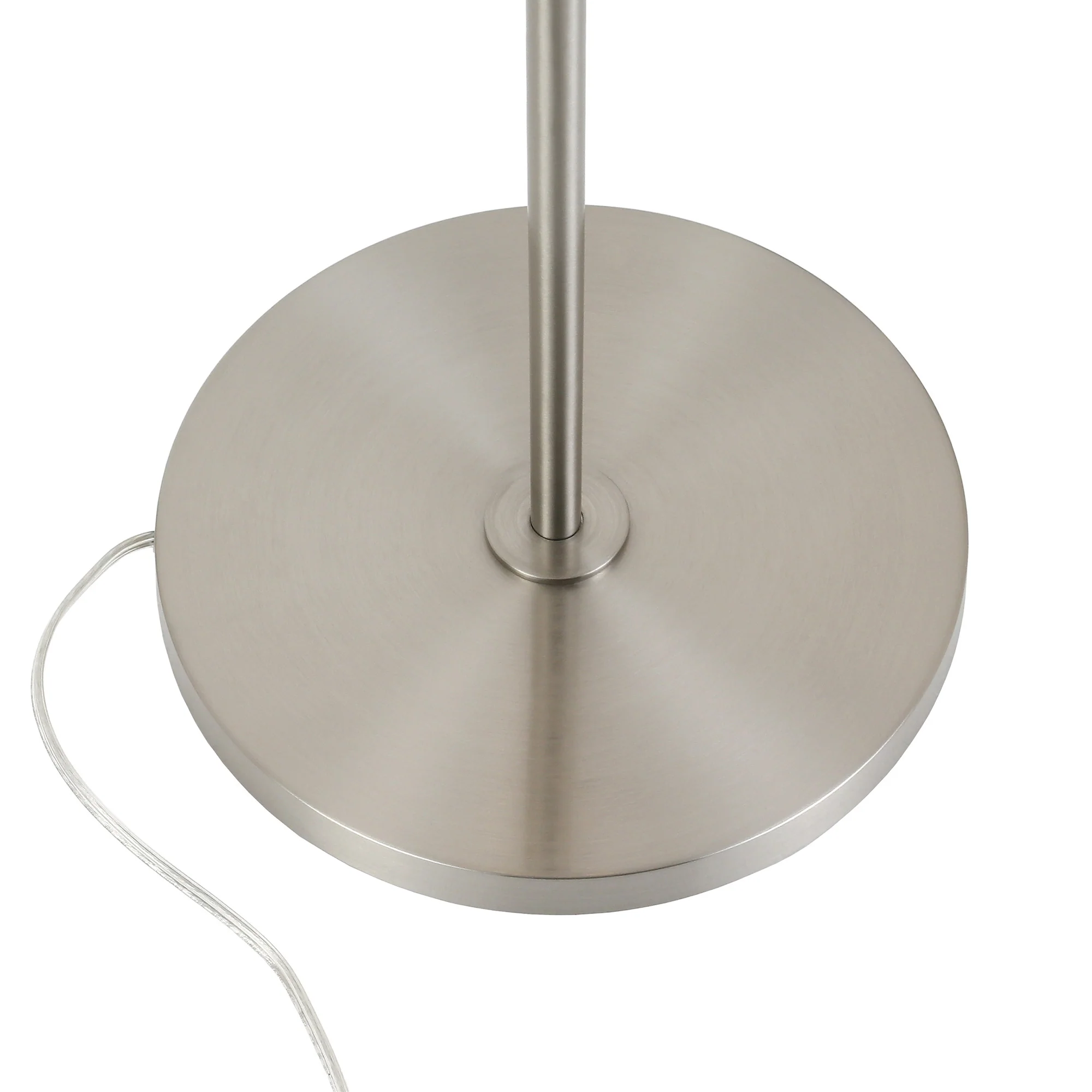 Silver Novelty Floor Lamp With White Plastic Globe Shade By Homeroots - Image 5