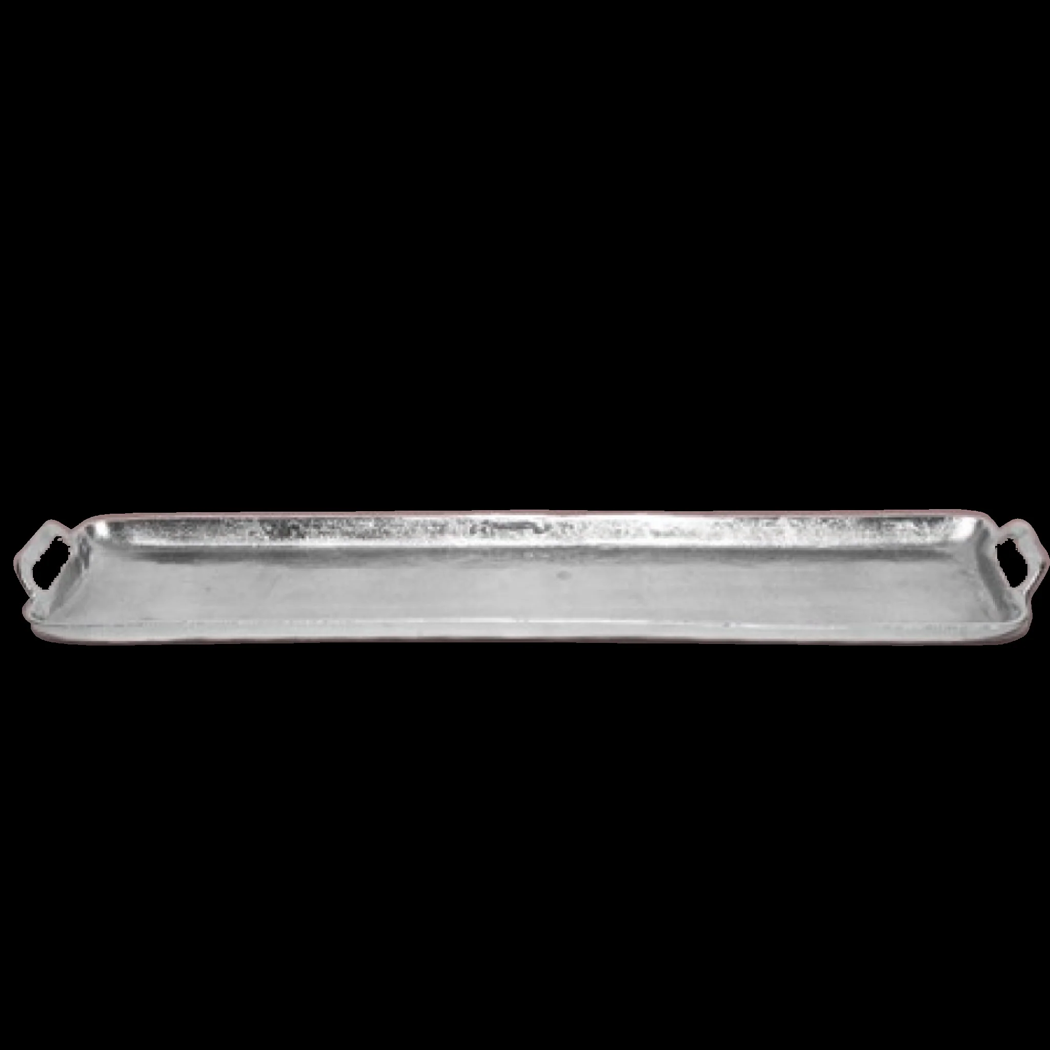 Silver Polished Long Serving Tray By Homeroots - Image 4