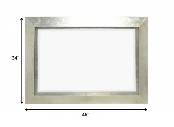 Silver Rectangular Cosmetic Mirror By Homeroots - Image 2