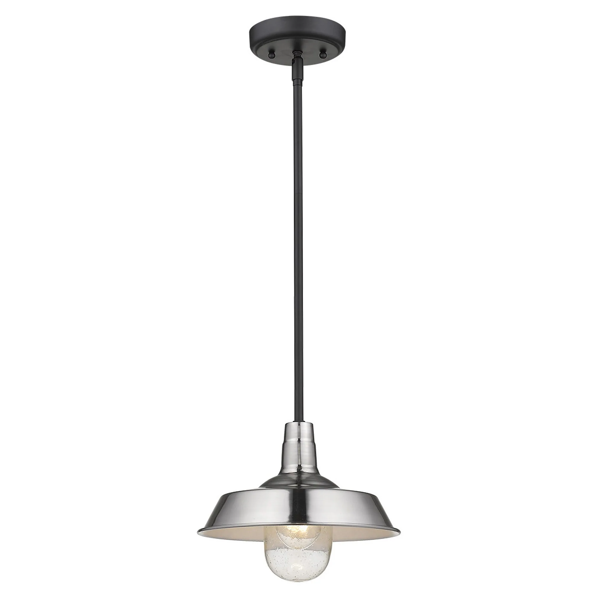 Silver Shallow Plate Adjustable Pendant Light By Homeroots - Image 2