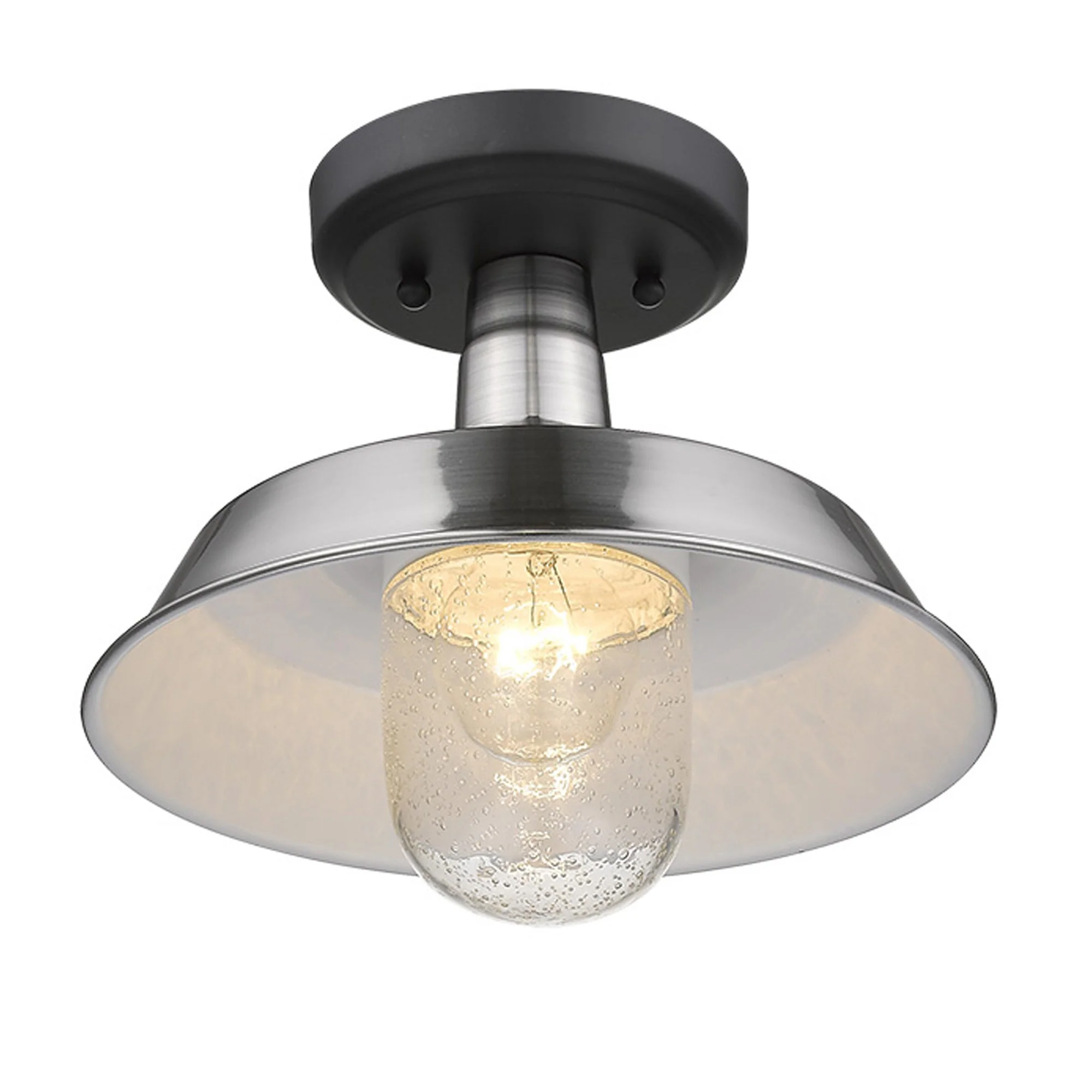Silver Shallow Plate Adjustable Pendant Light By Homeroots - Image 6