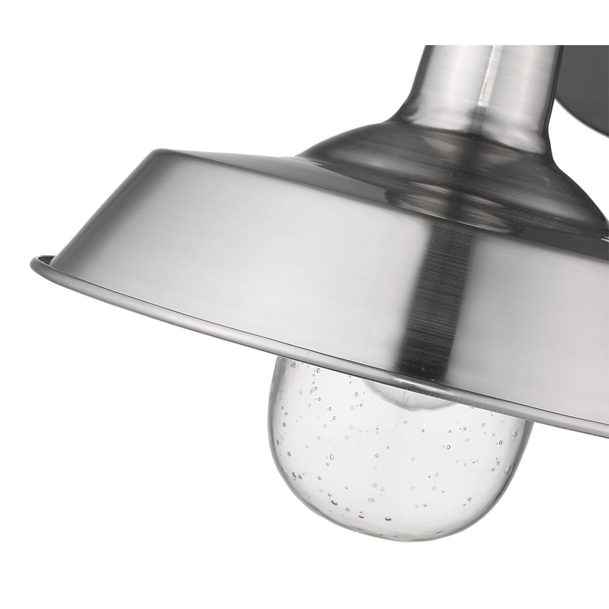 Silver Shallow Plate Shape Wall Light By Homeroots - Image 5