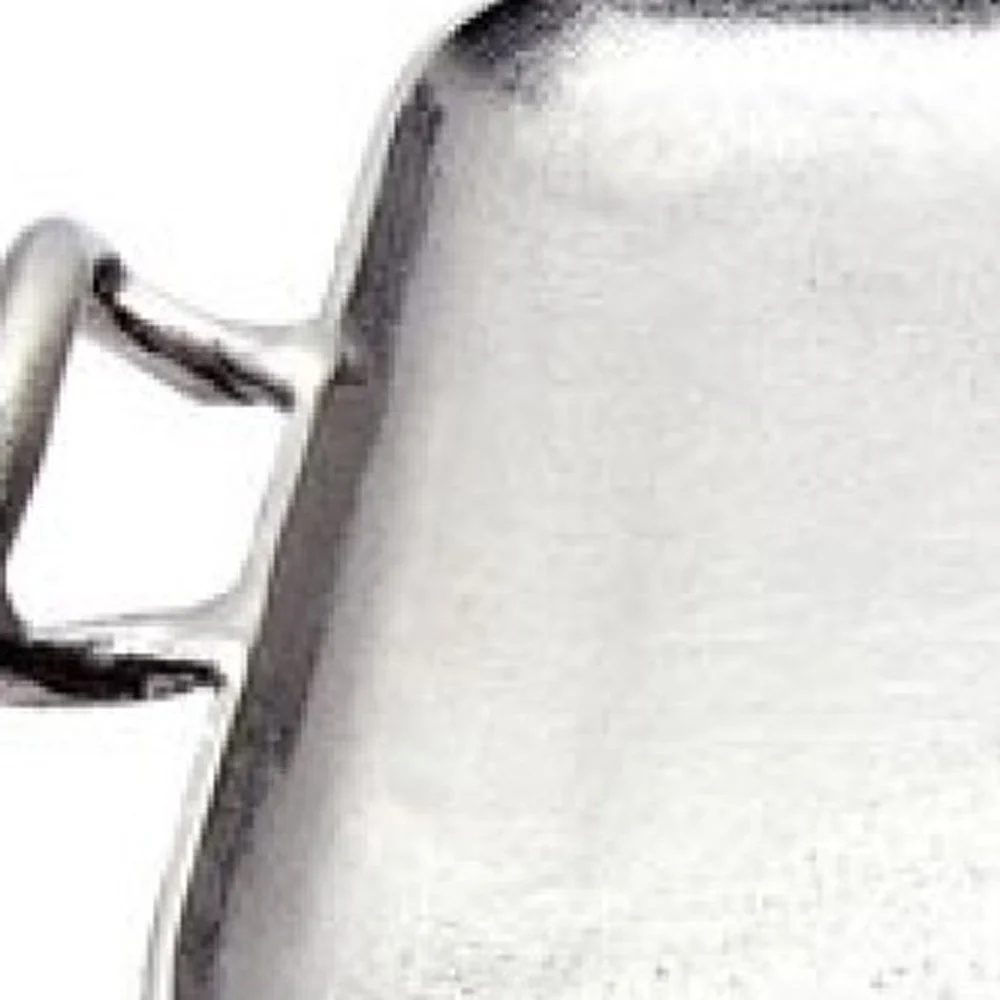 Silver Square Shaped Metal Tray By Homeroots - Image 6