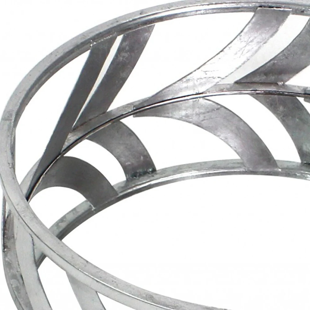 Silver Streamline Mirror Tray By Homeroots - Image 4