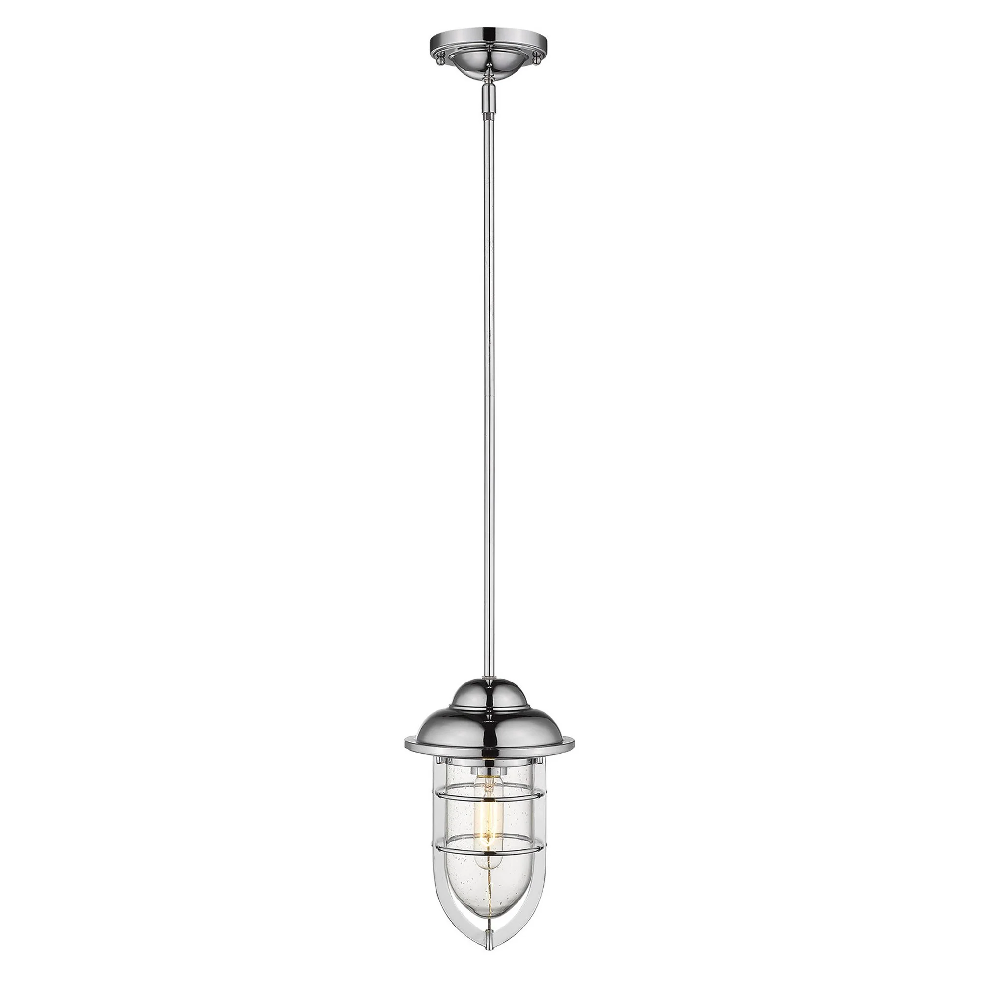 Silver Teardrop Shape Pendant Light By Homeroots - Image 3