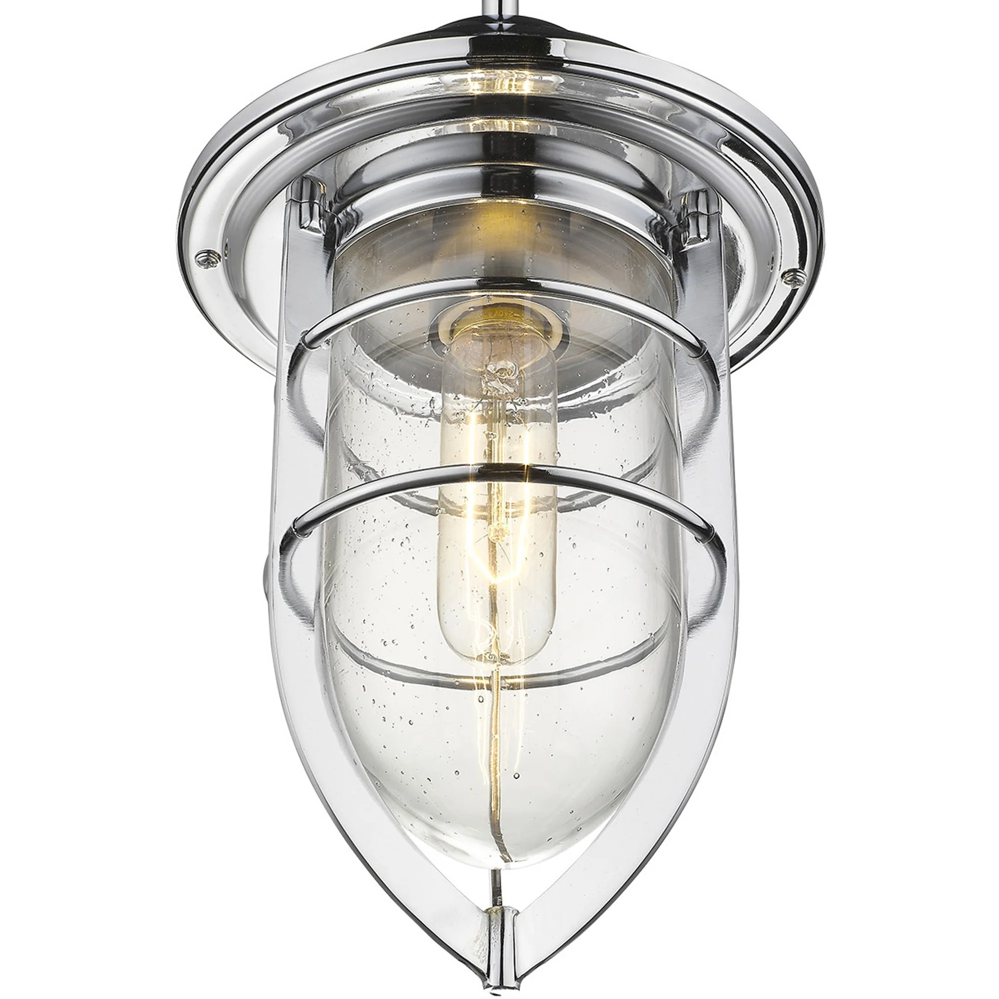 Silver Teardrop Shape Pendant Light By Homeroots - Image 4