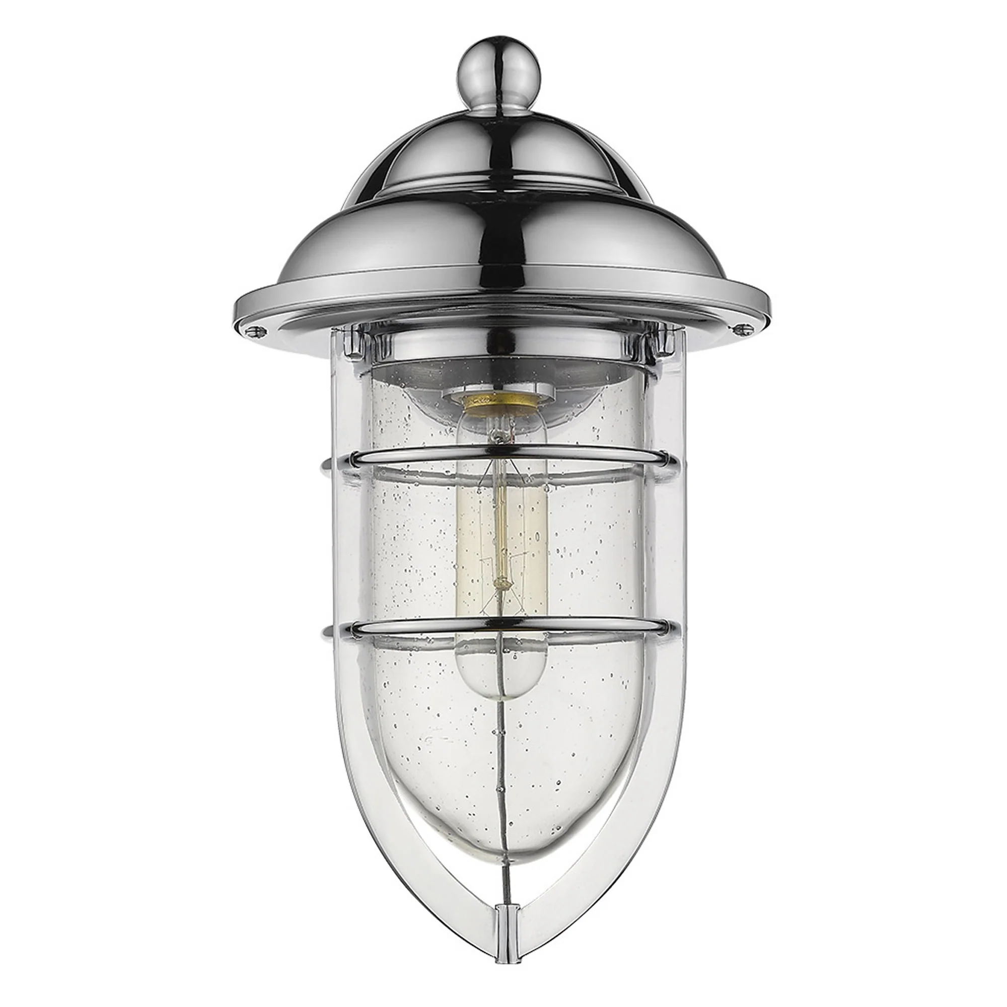Silver Teardrop Shape Wall Sconce By Homeroots - Image 3