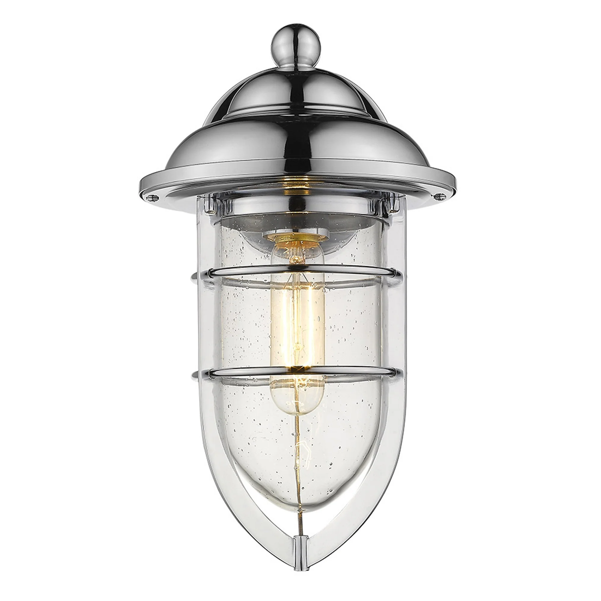 Silver Teardrop Shape Wall Sconce By Homeroots - Image 4