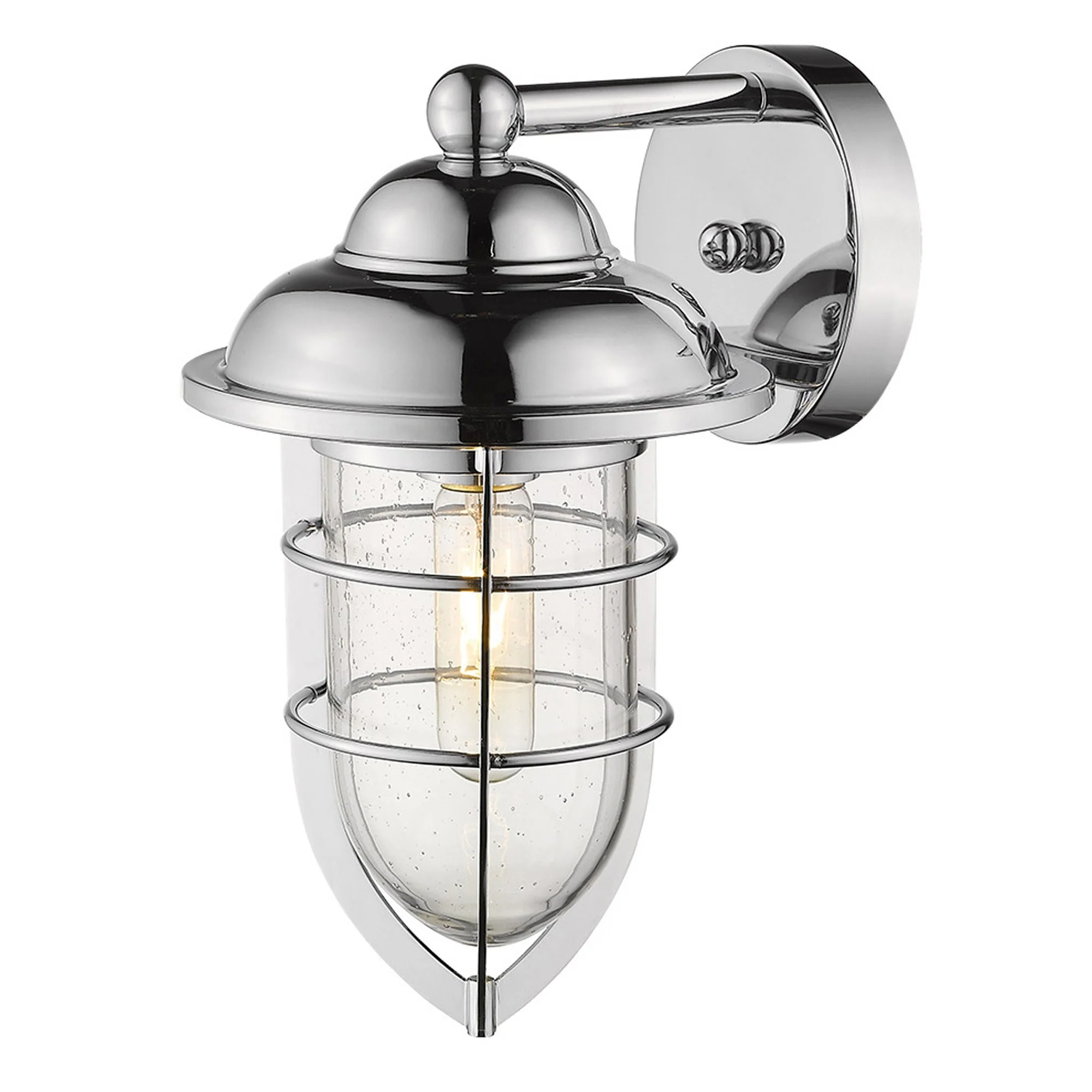 Silver Teardrop Shape Wall Sconce By Homeroots - Image 5