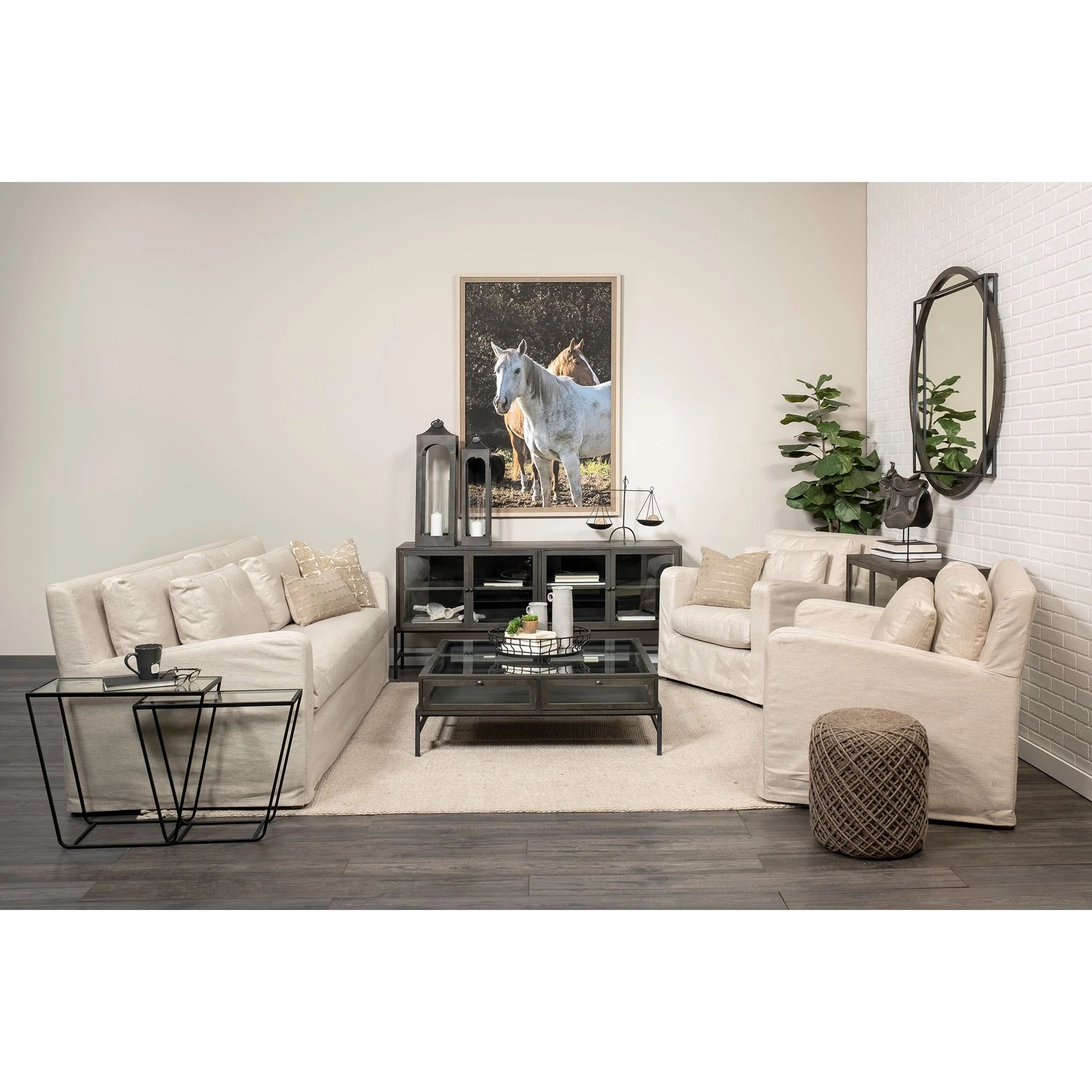 Silver Three Light Tree Floor Lamp With White Linen Drum Shade By Homeroots - Image 11
