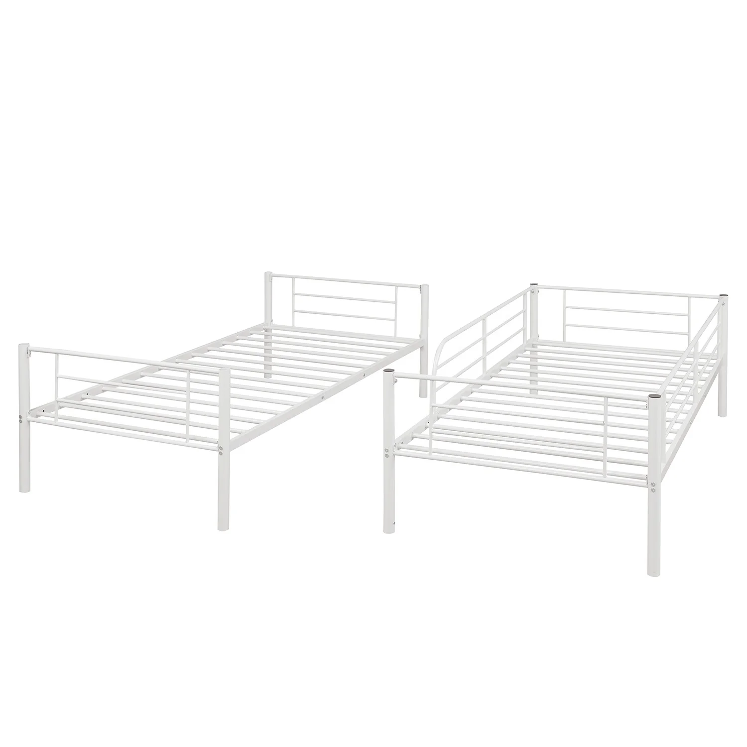 Silver Twin Over Twin Separable Bunk Bed By Homeroots - Image 13