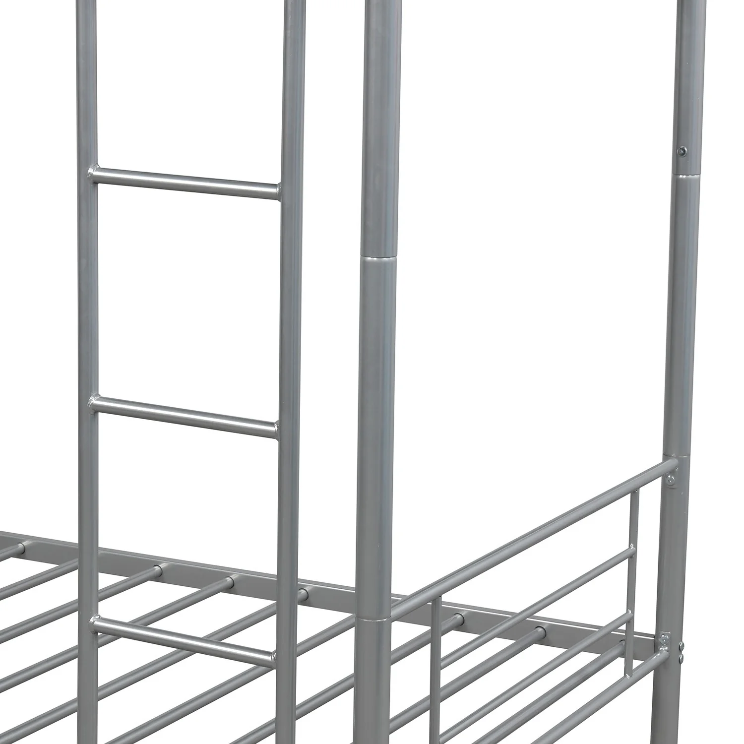 Silver Twin Over Twin Separable Bunk Bed By Homeroots - Image 3