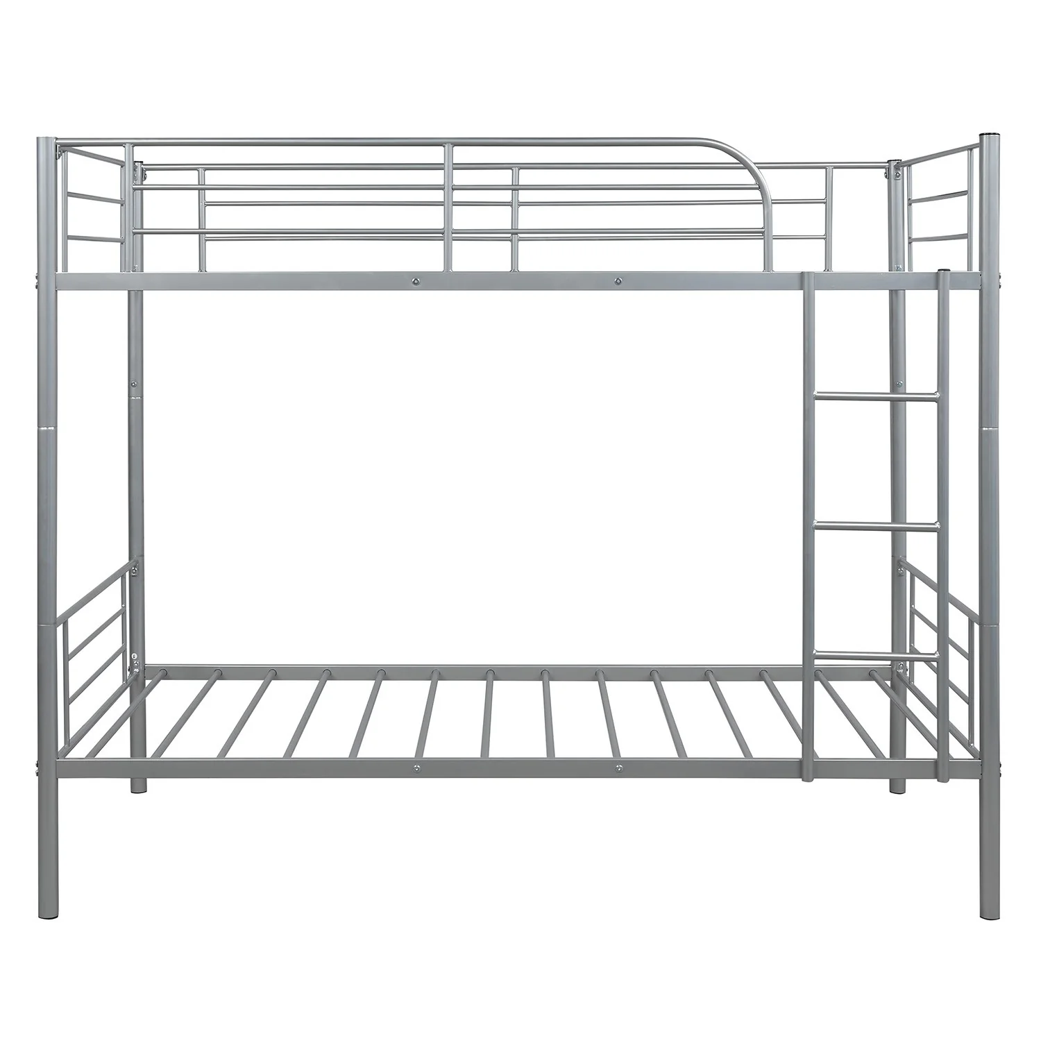 Silver Twin Over Twin Separable Bunk Bed By Homeroots - Image 4