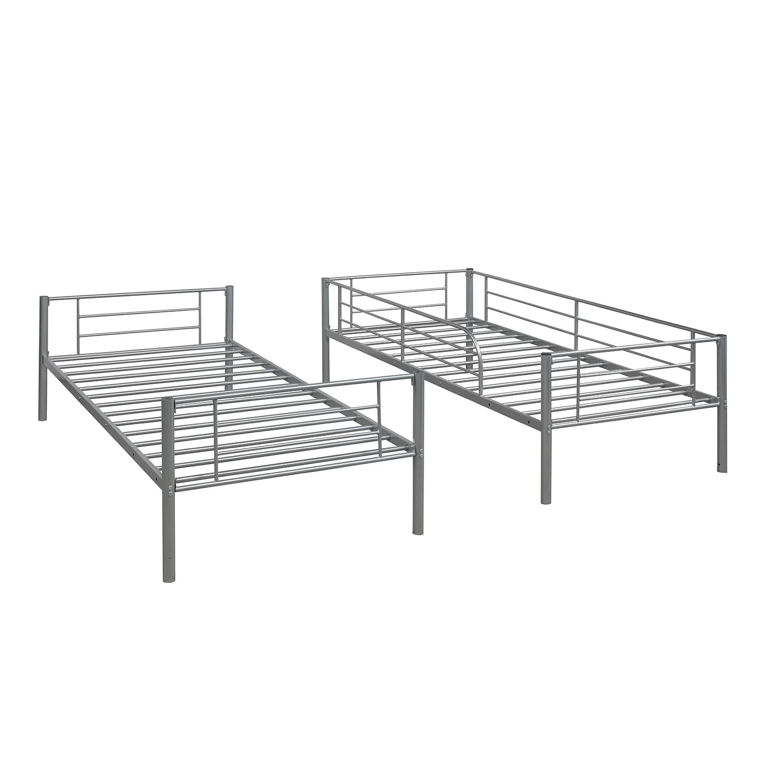 Silver Twin Over Twin Separable Bunk Bed By Homeroots - Image 7