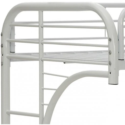 Silver Twin Xl Over Queen Futon Bunk Bed By Homeroots - Image 10
