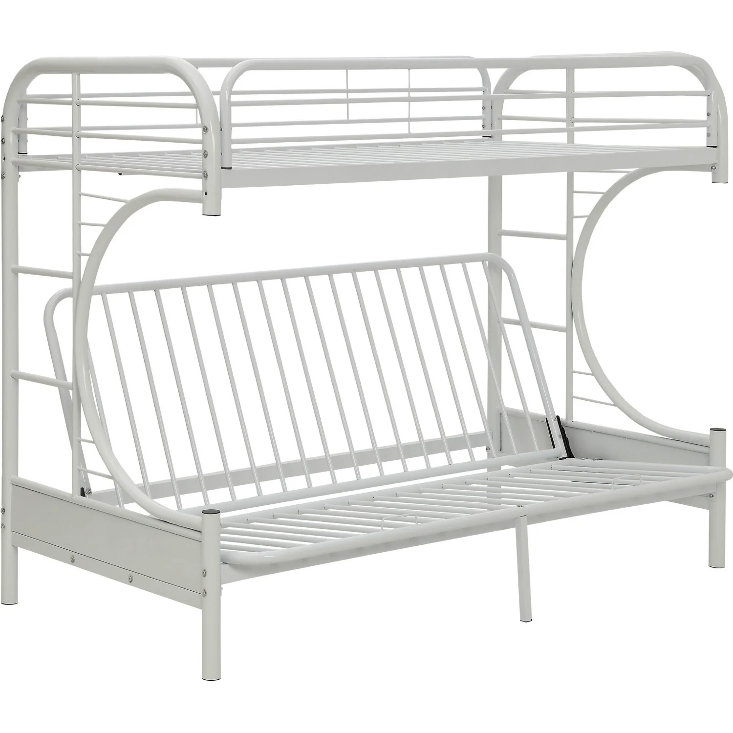 Silver Twin Xl Over Queen Futon Bunk Bed By Homeroots - Image 12