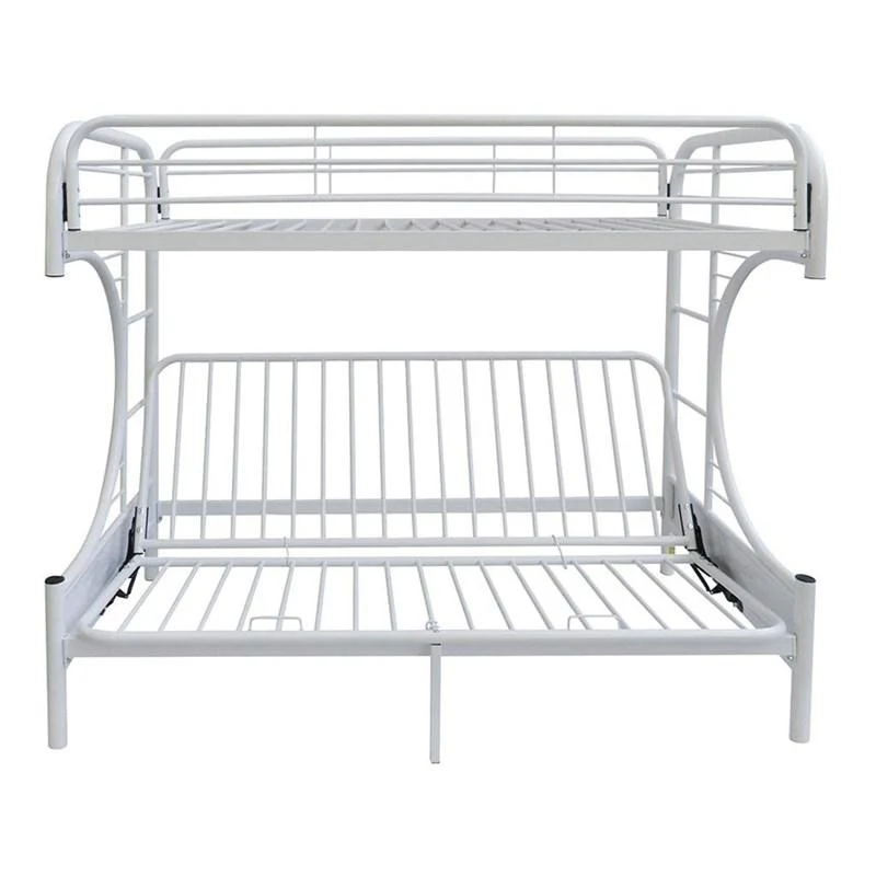Silver Twin Xl Over Queen Futon Bunk Bed By Homeroots - Image 7