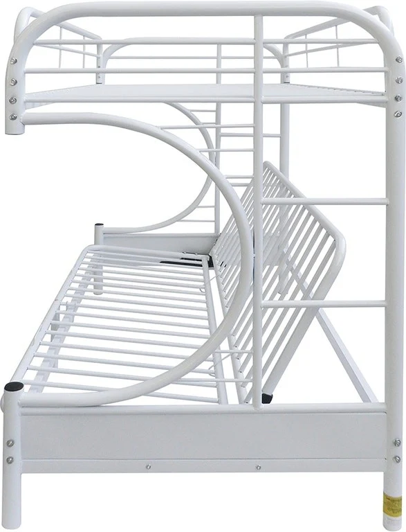 Silver Twin Xl Over Queen Futon Bunk Bed By Homeroots - Image 8