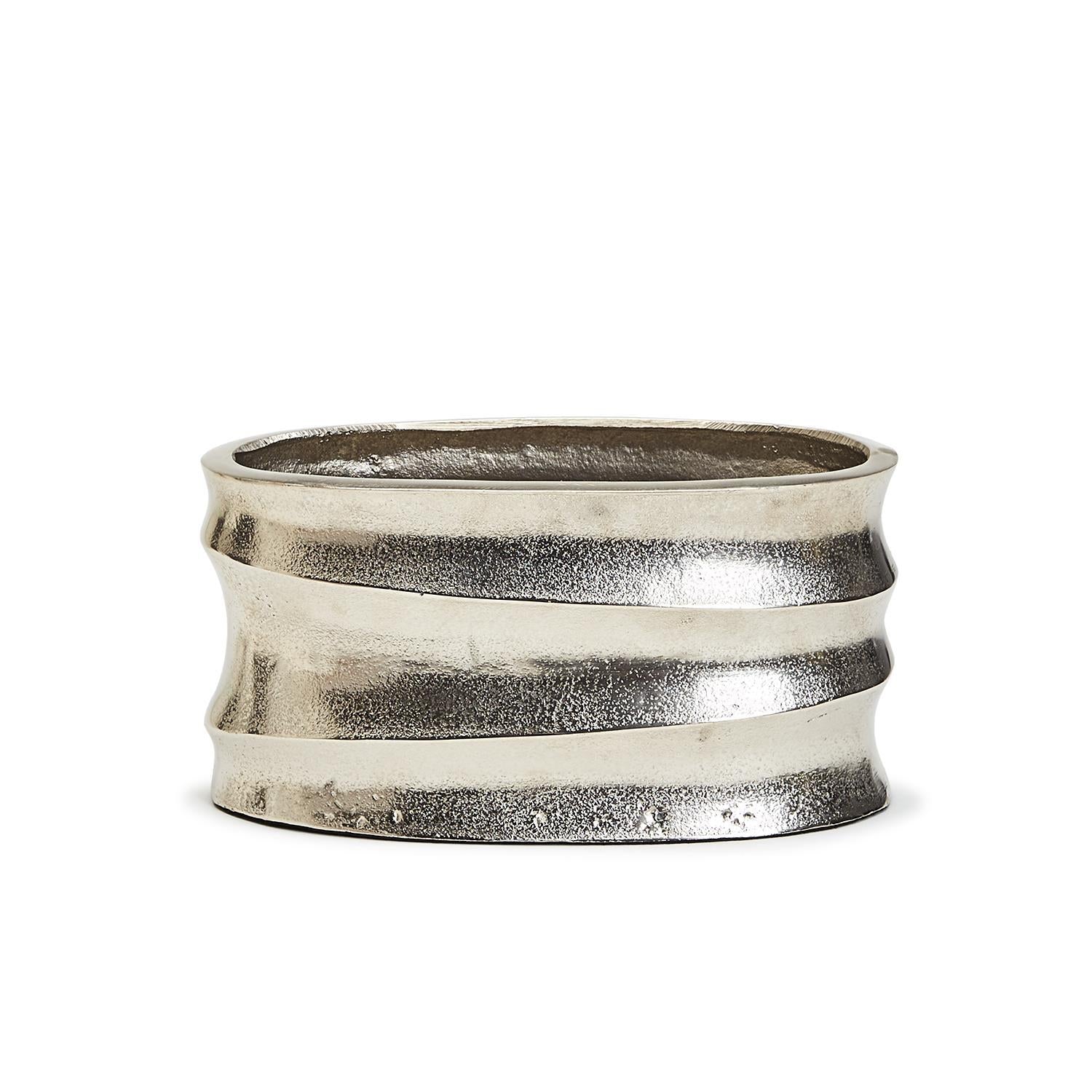 Silver Wave Cachepots Set Of 4 By Tozai Home - Image 2