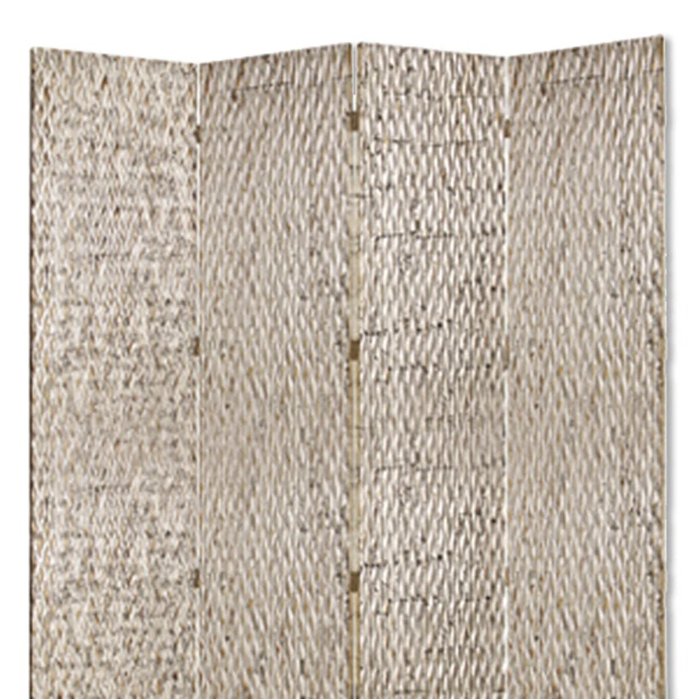 Silver Wood Screen By Homeroots - Image 4