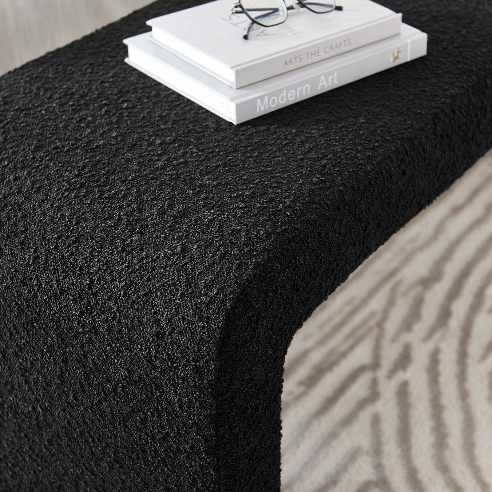Simba Boucle Fabric Waterfall Long Bench By Modway - EEI-6736 - Image 8