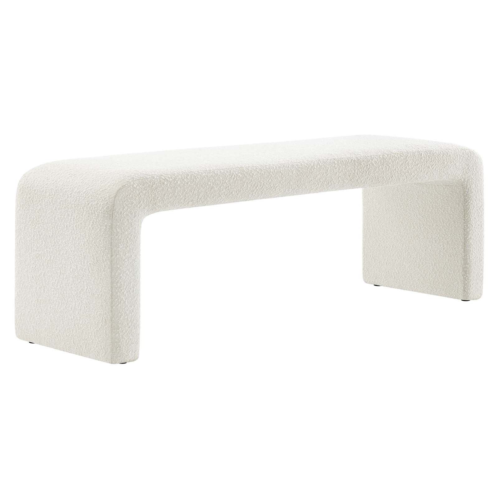 Simba Boucle Fabric Waterfall Long Bench By Modway - EEI-6736 - Image 9