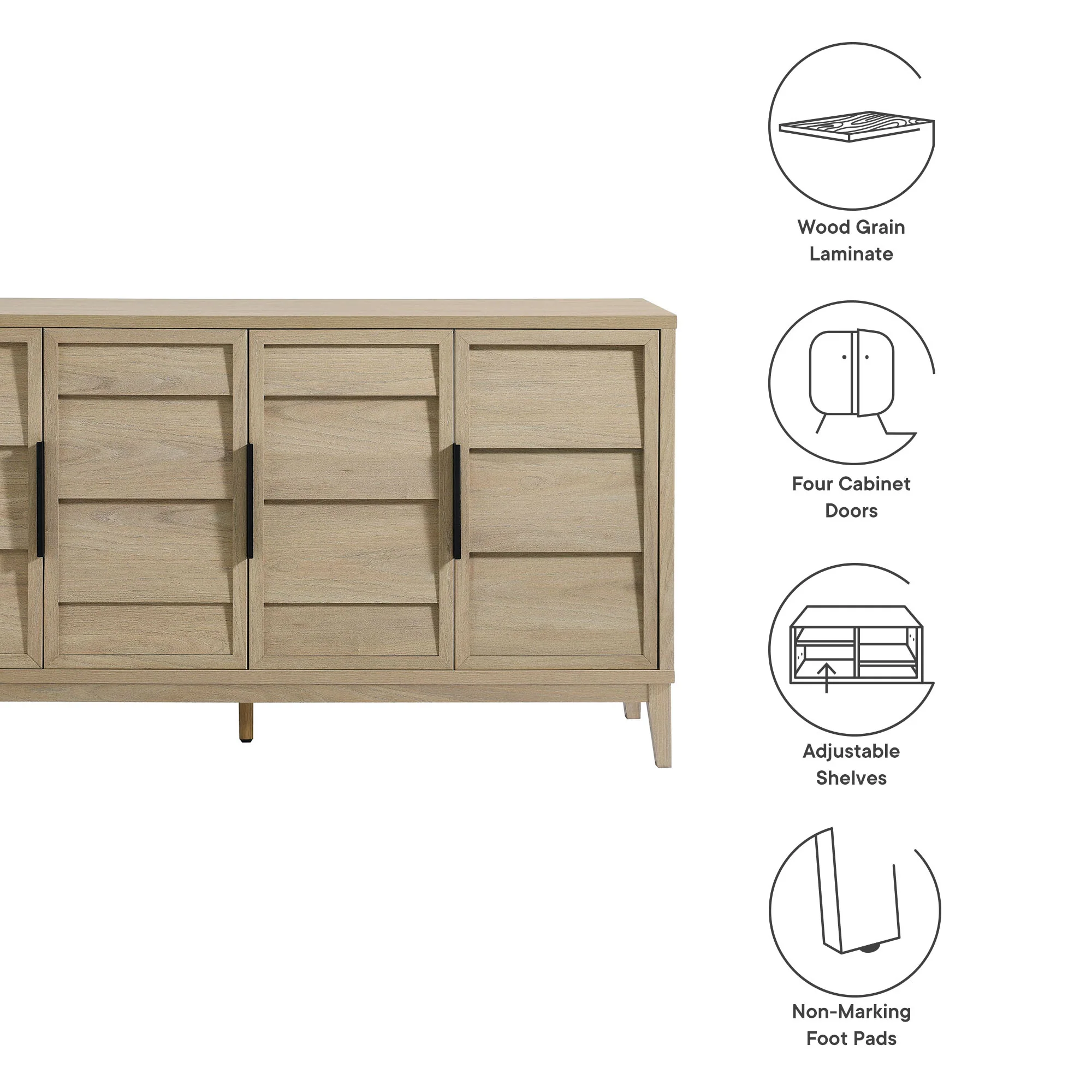 Sinya 4-Door Sideboard by Modway - Image 9