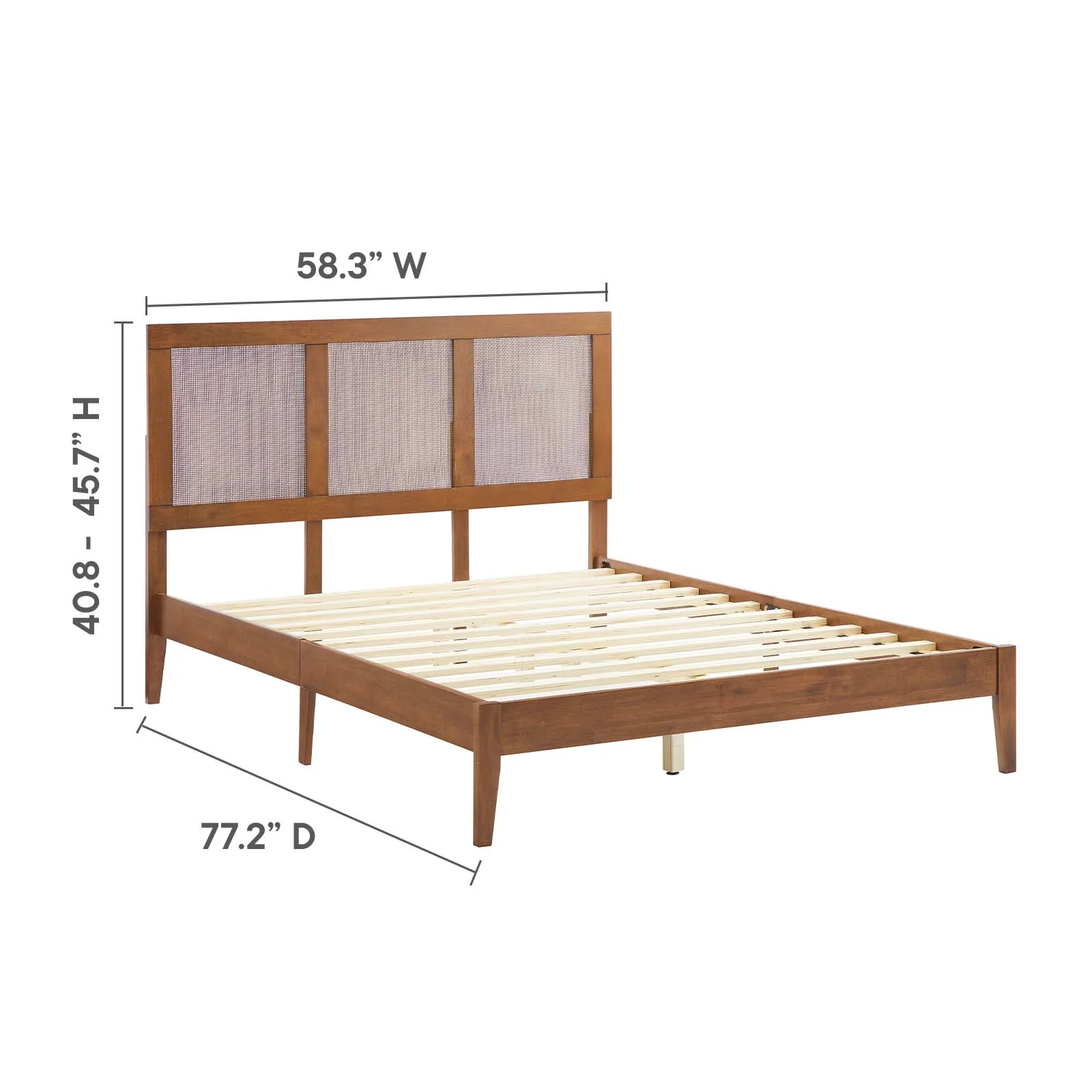Sirocco Rattan and Wood Full Platform Bed By Modway - MOD-7153 - Image 13