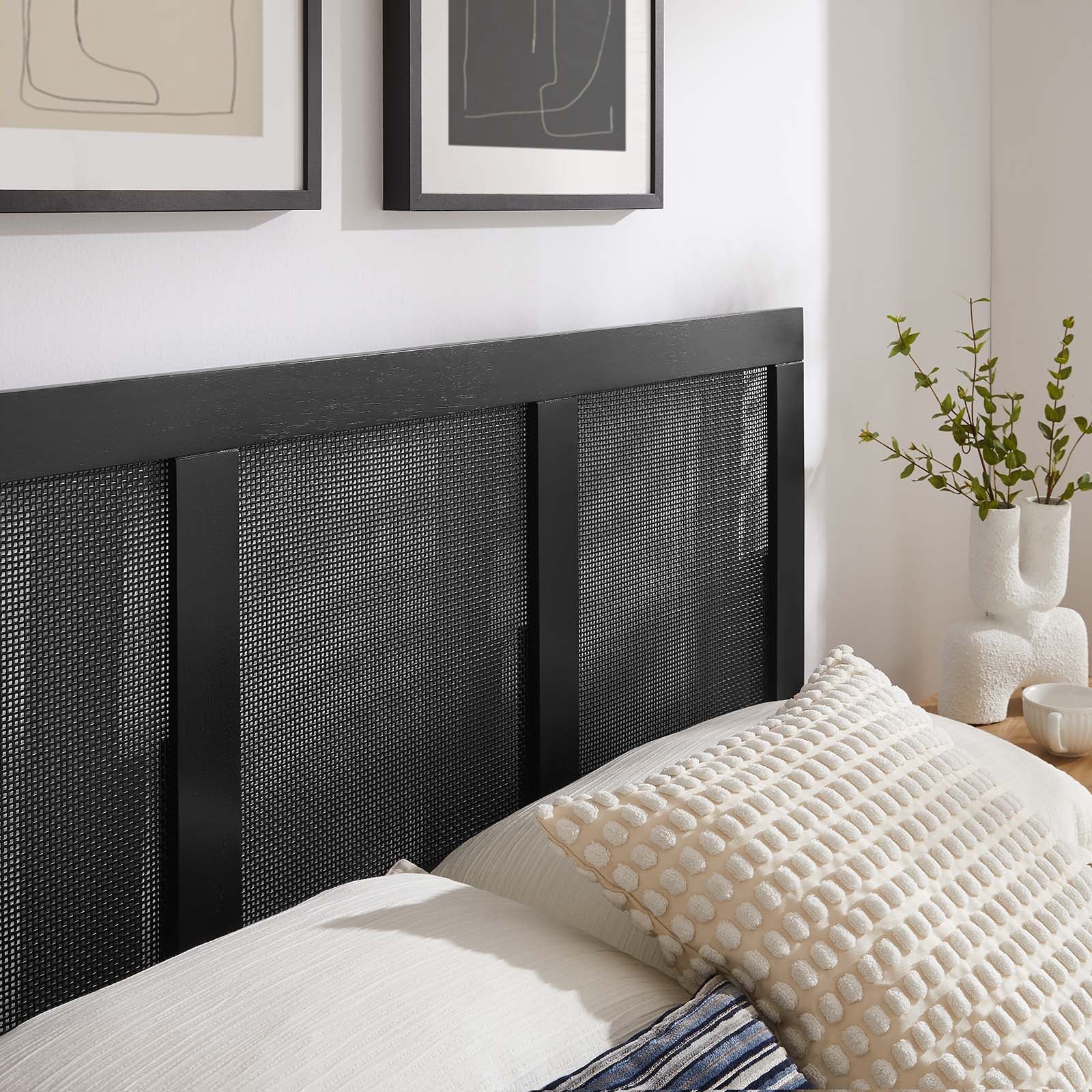 Sirocco Rattan and Wood Full Platform Bed By Modway - MOD-7153 - Image 4
