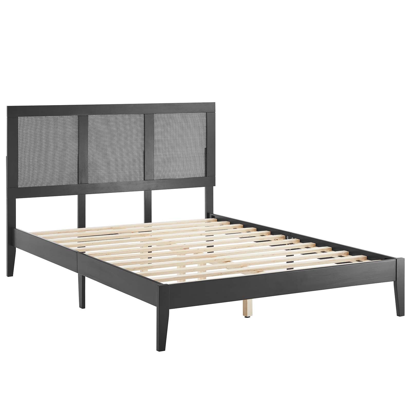 Sirocco Rattan and Wood Full Platform Bed By Modway - MOD-7153 - Image 5
