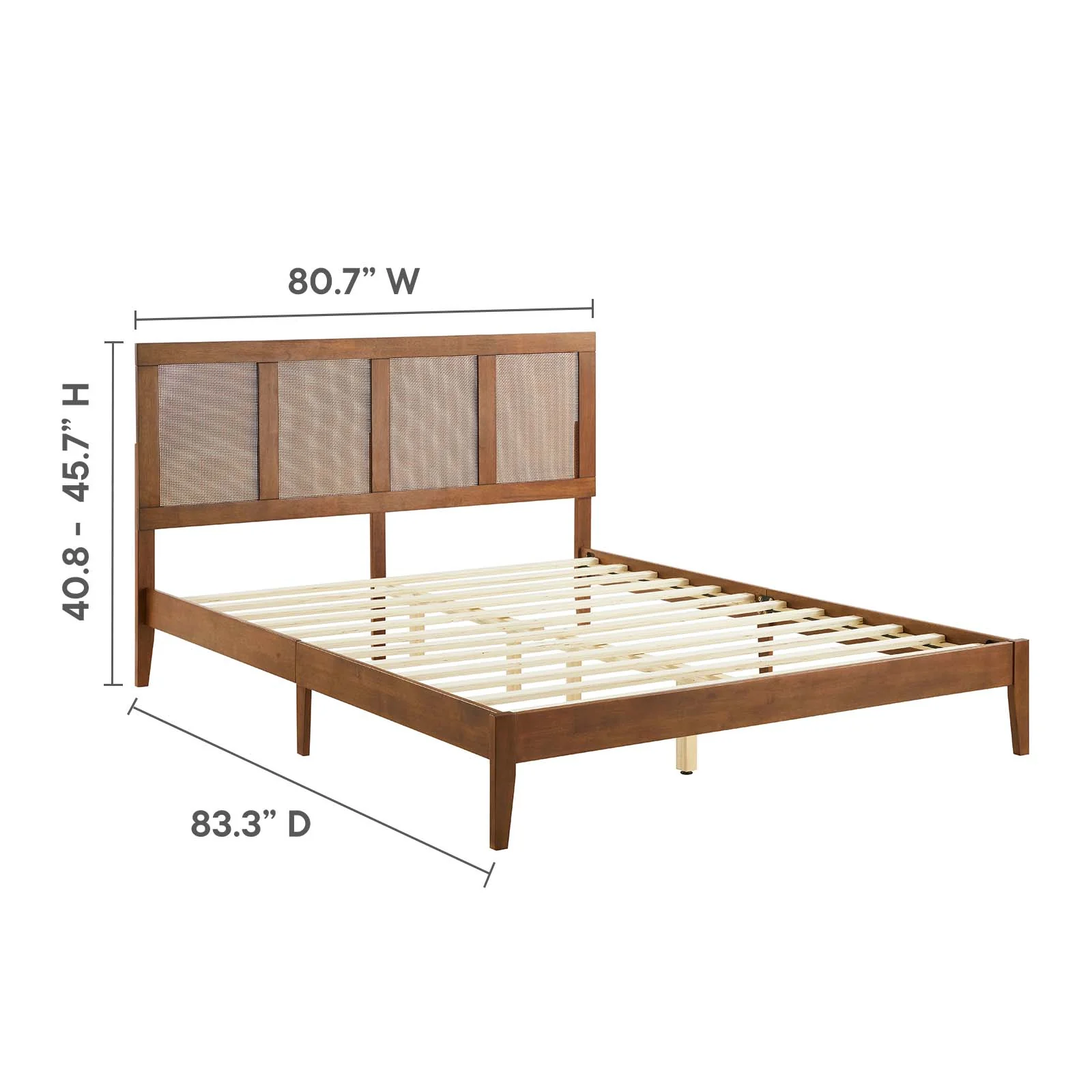 Sirocco Rattan and Wood King Platform Bed By Modway - MOD-7155 - Image 13