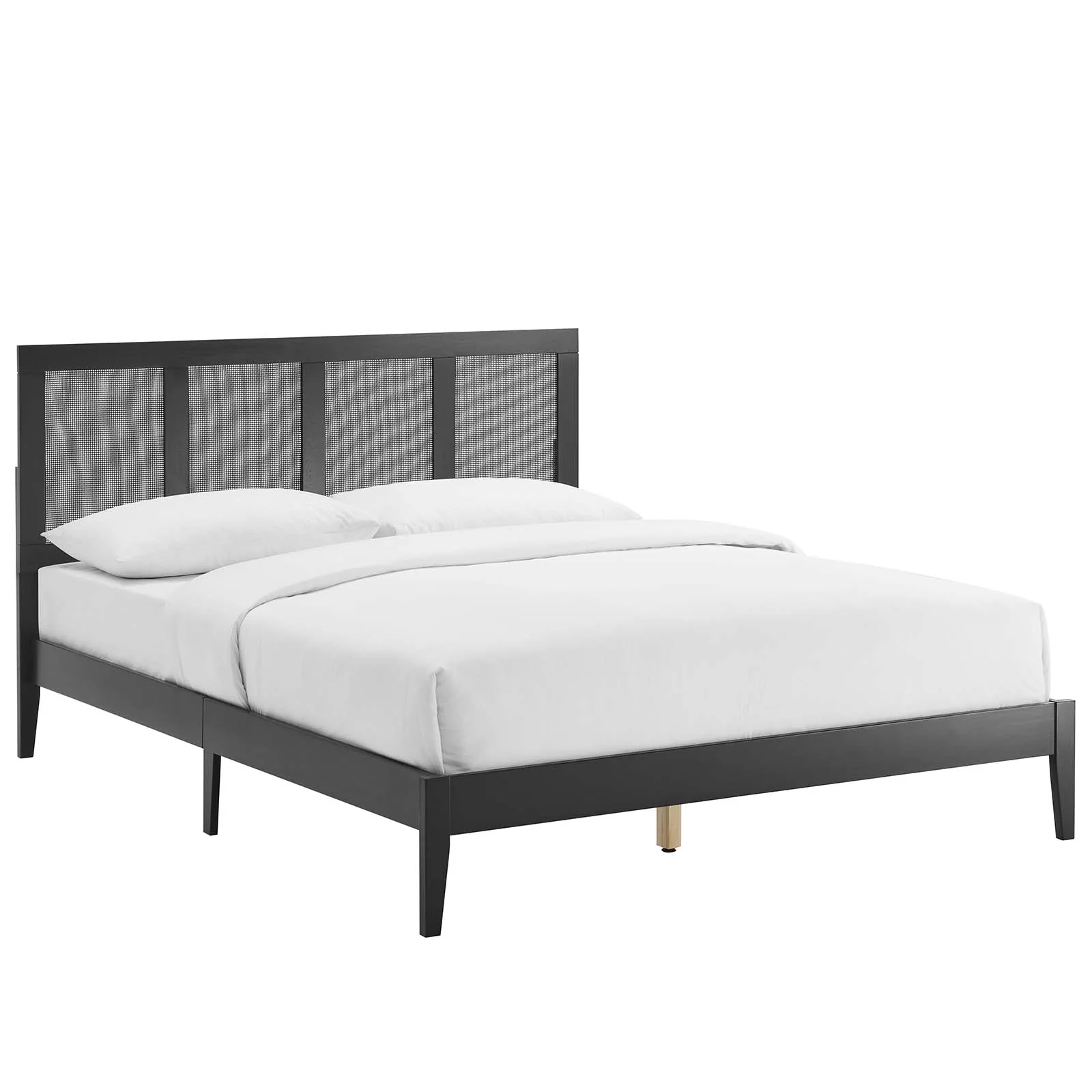Sirocco Rattan and Wood King Platform Bed By Modway - MOD-7155 - Image 2