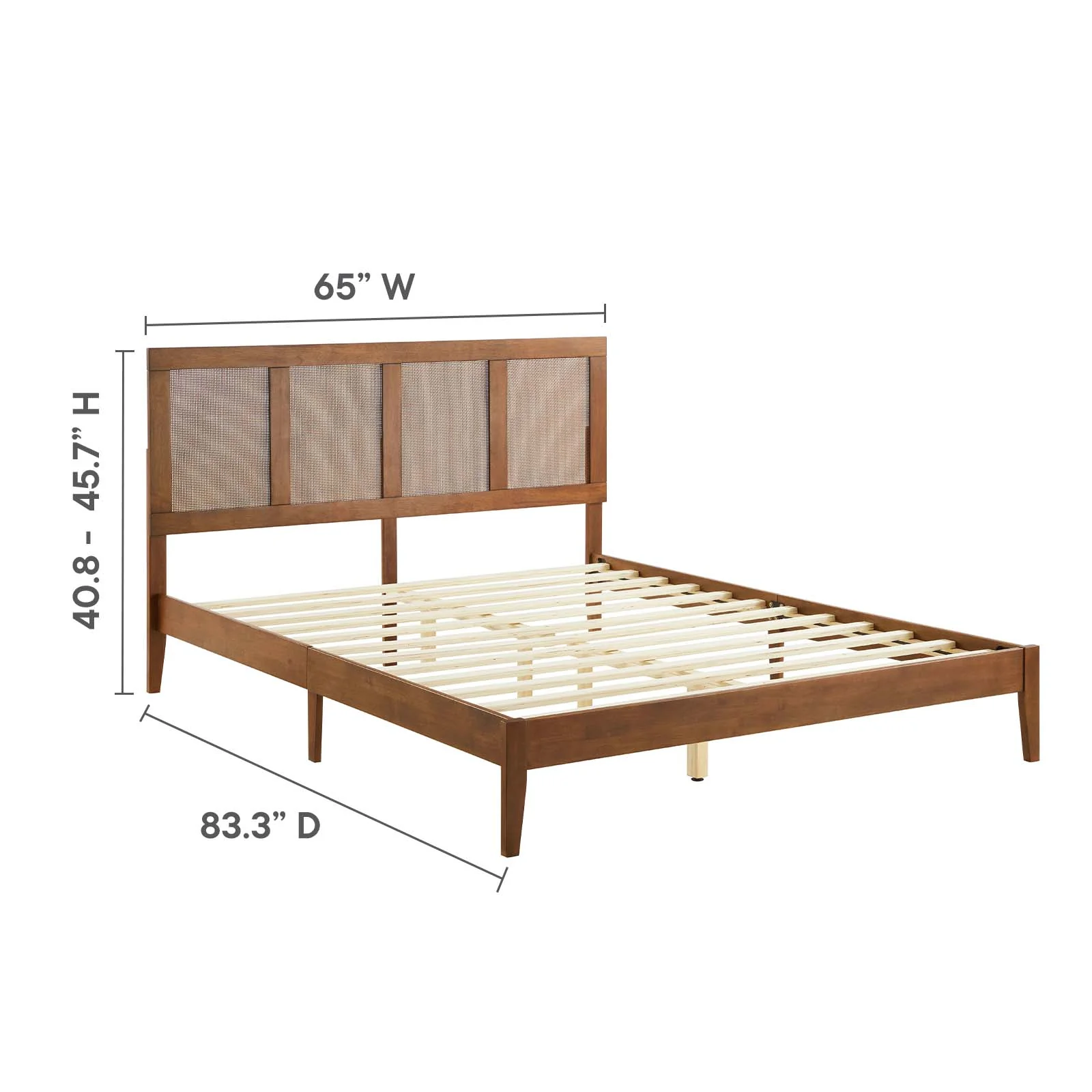 Sirocco Rattan and Wood Queen Platform Bed By Modway - MOD-7154 - Image 13