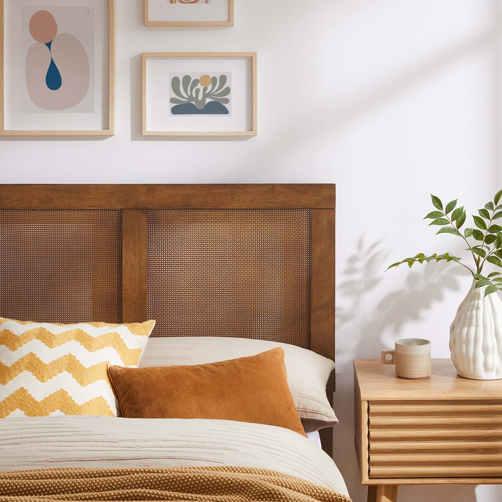 Sirocco Rattan and Wood Twin Platform Bed By Modway - MOD-7152 - Image 14