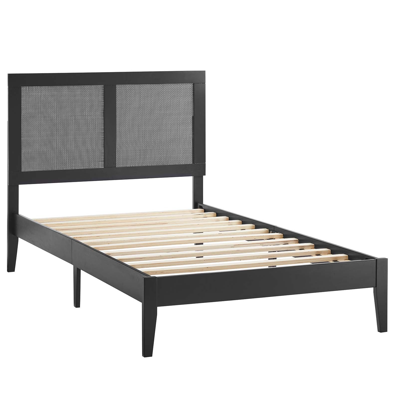 Sirocco Rattan and Wood Twin Platform Bed By Modway - MOD-7152 - Image 5
