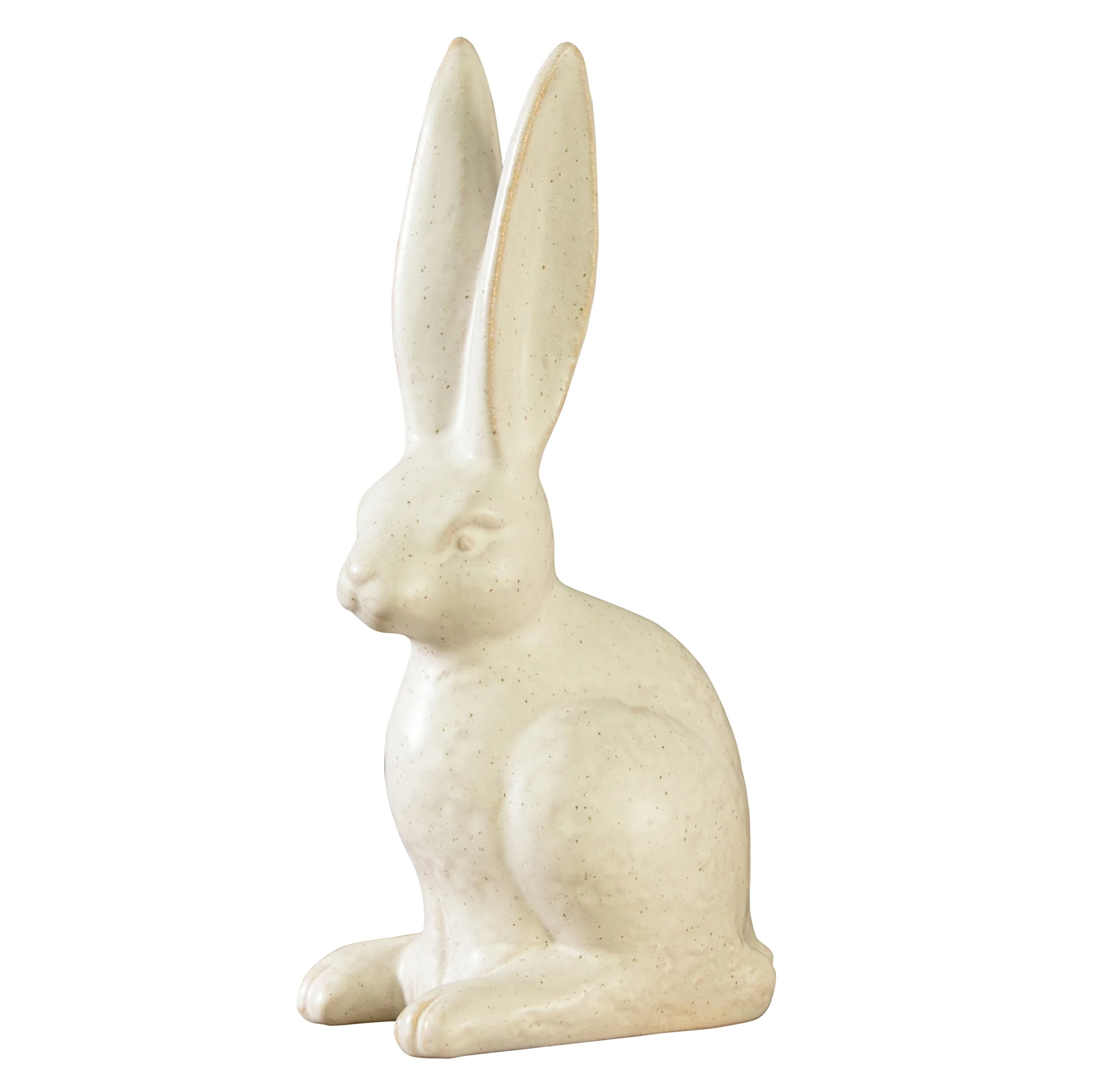 Sitting Hare, Ceramic - Large - Matte White Set Of 2 By HomArt - Image 2