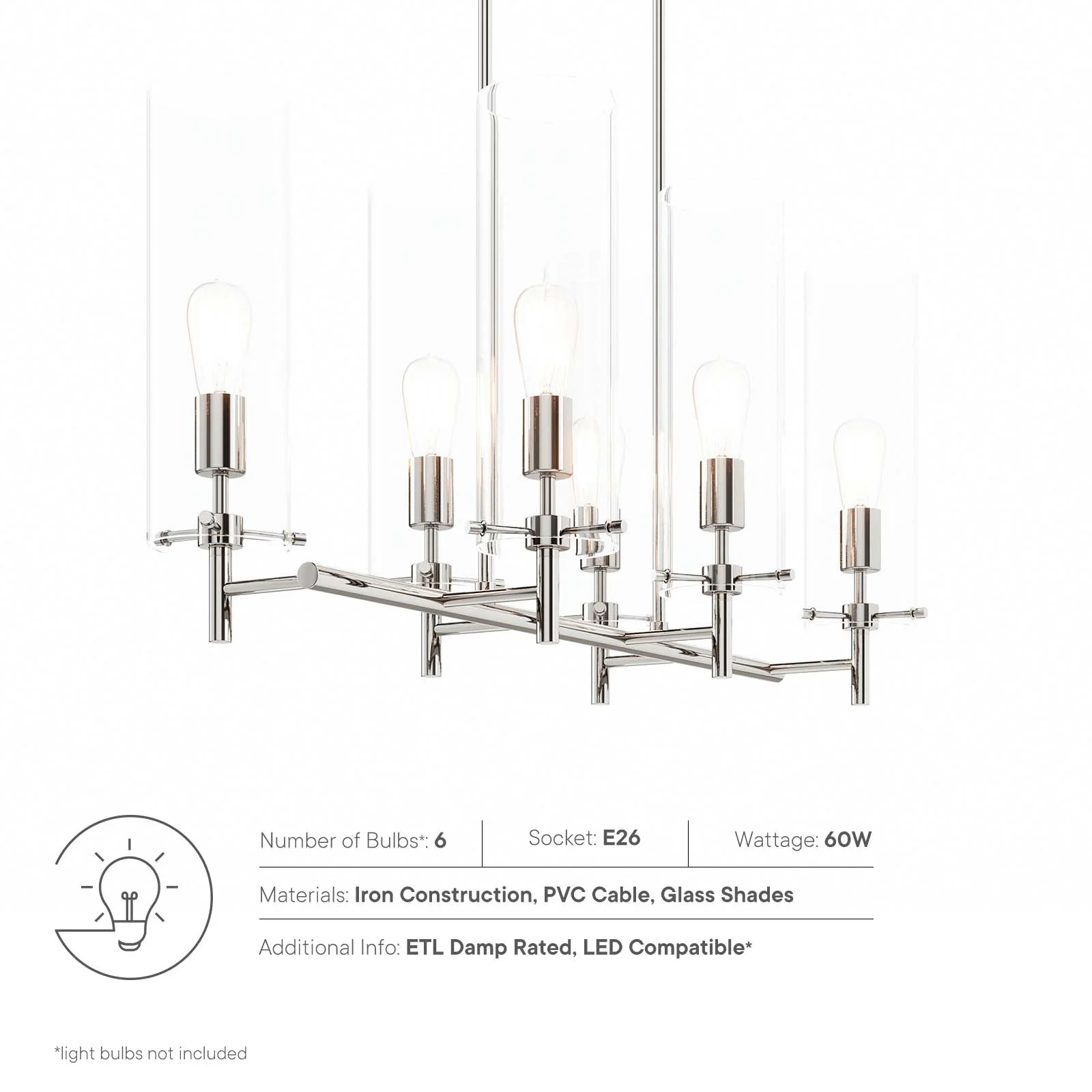 Skylark 6-Light Chandelier By Modway - EEI-5651 - Image 17