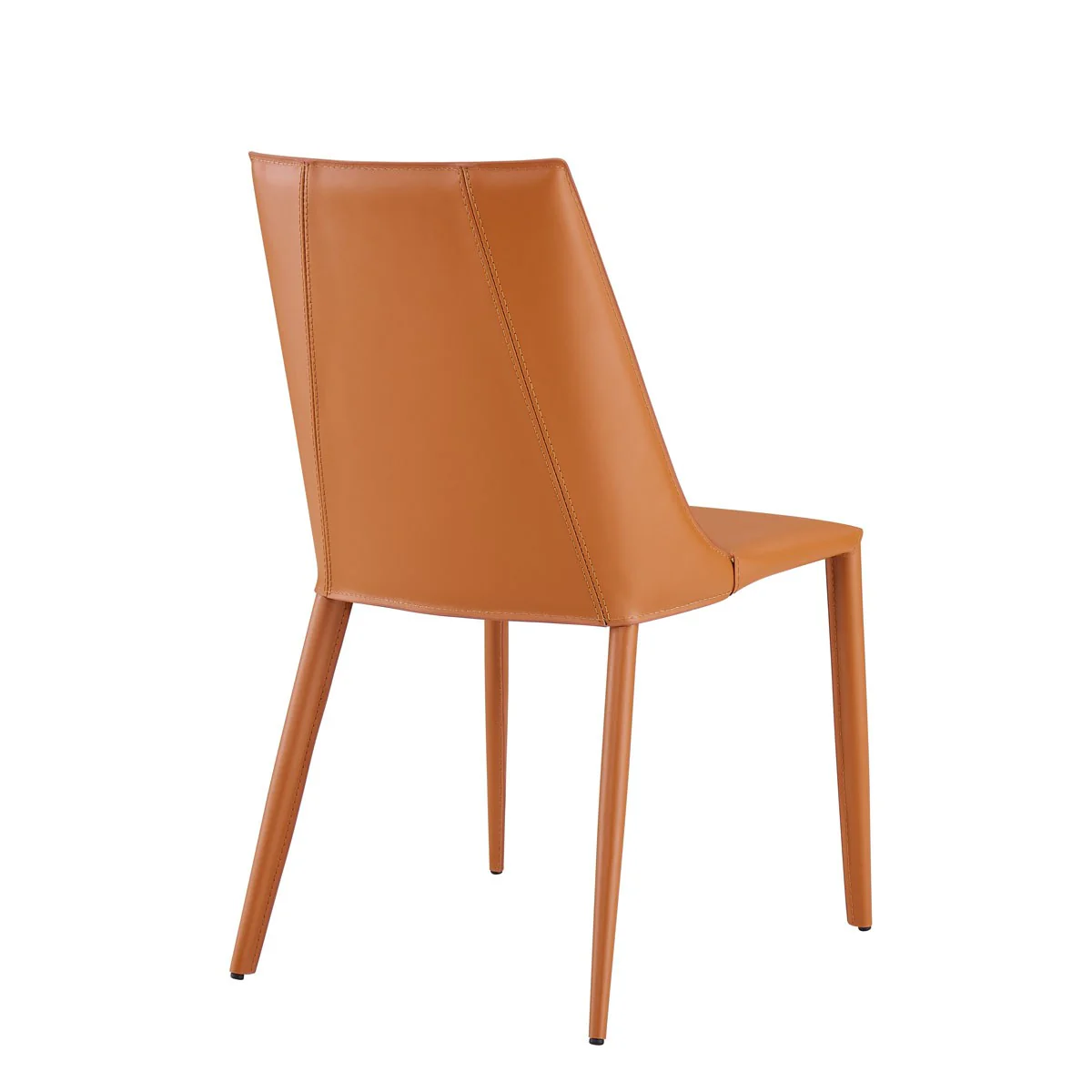 Sleek All Black Faux Leather Dining Or Side Chair By Homeroots - Image 12