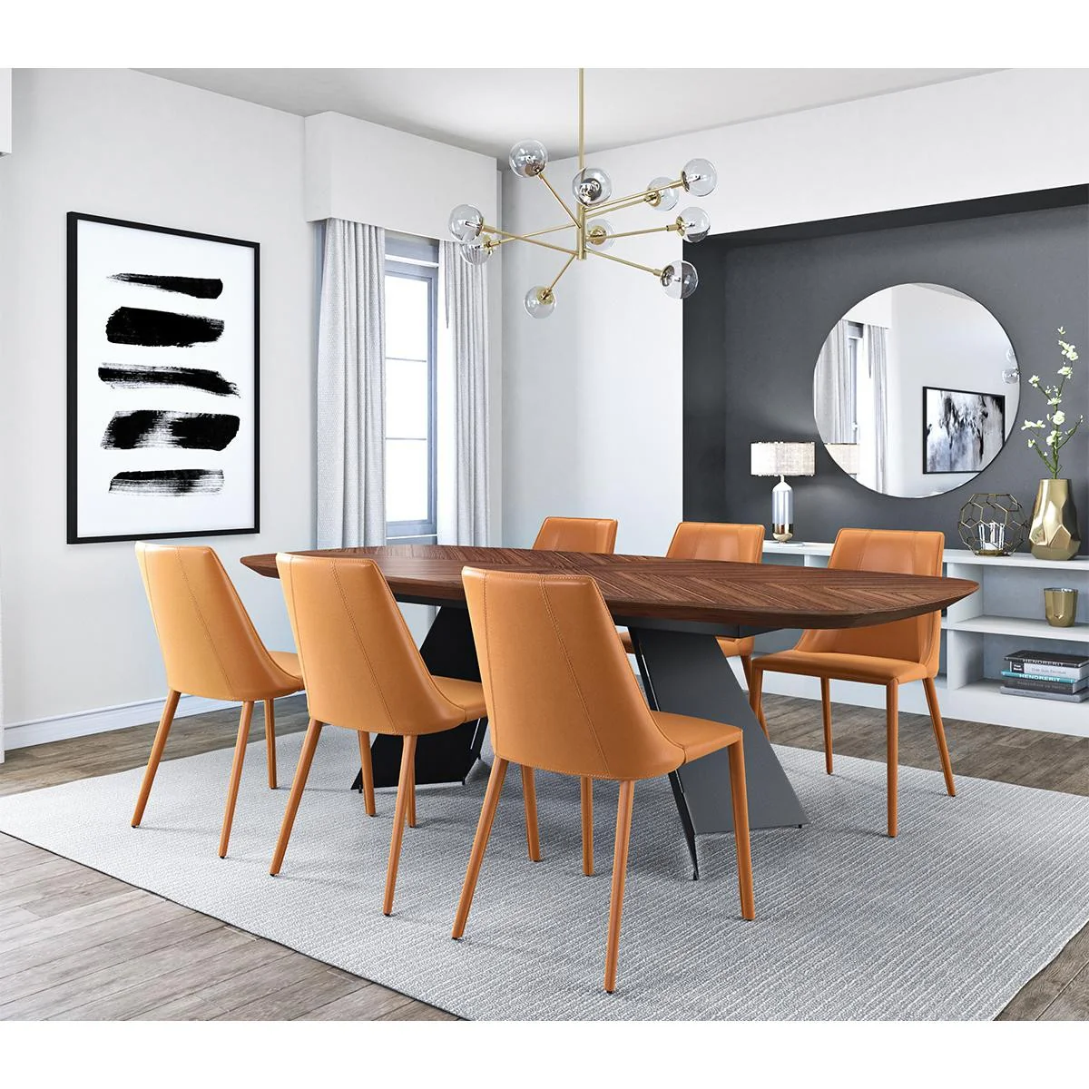Sleek All Black Faux Leather Dining Or Side Chair By Homeroots - Image 14