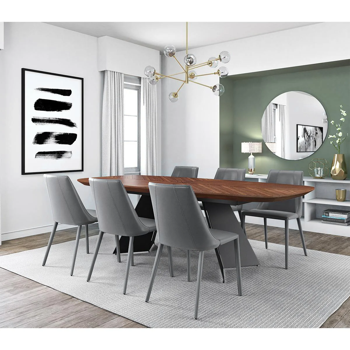 Sleek All Black Faux Leather Dining Or Side Chair By Homeroots - Image 20