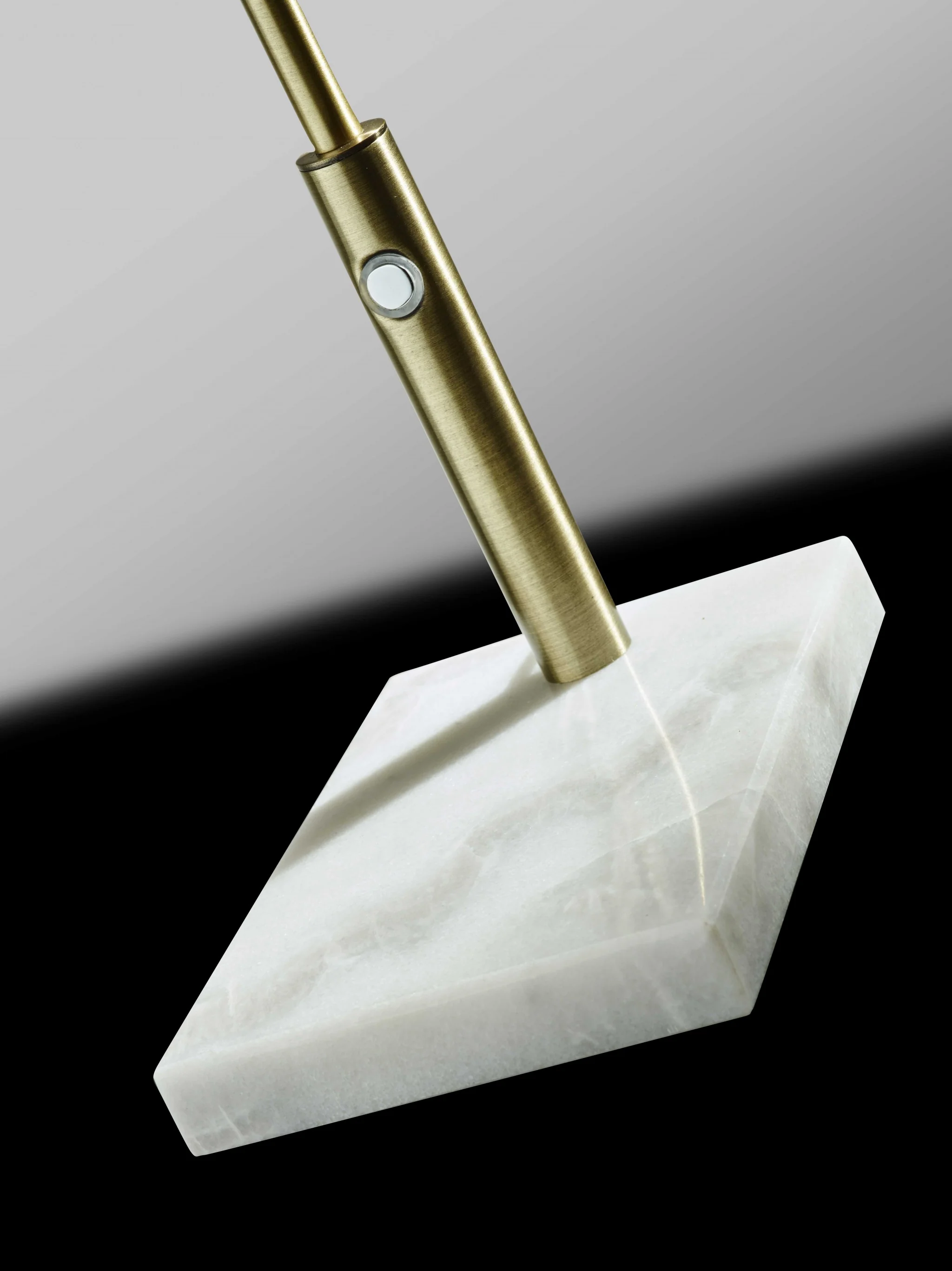 Sleek Brass Metal Adjustable and Dimmable LED Desk Lamp By Homeroots - Image 3