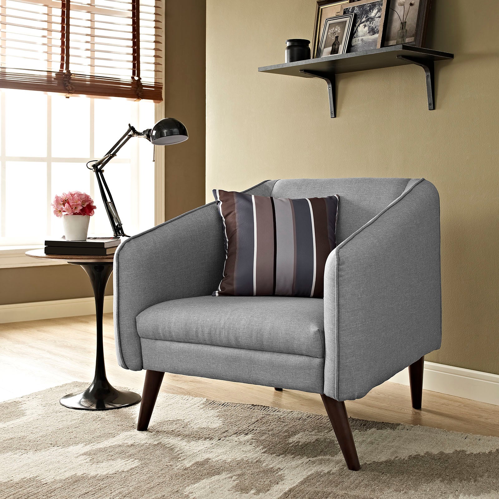 Slide Upholstered Fabric Armchair By Modway - EEI-2132 - Image 11