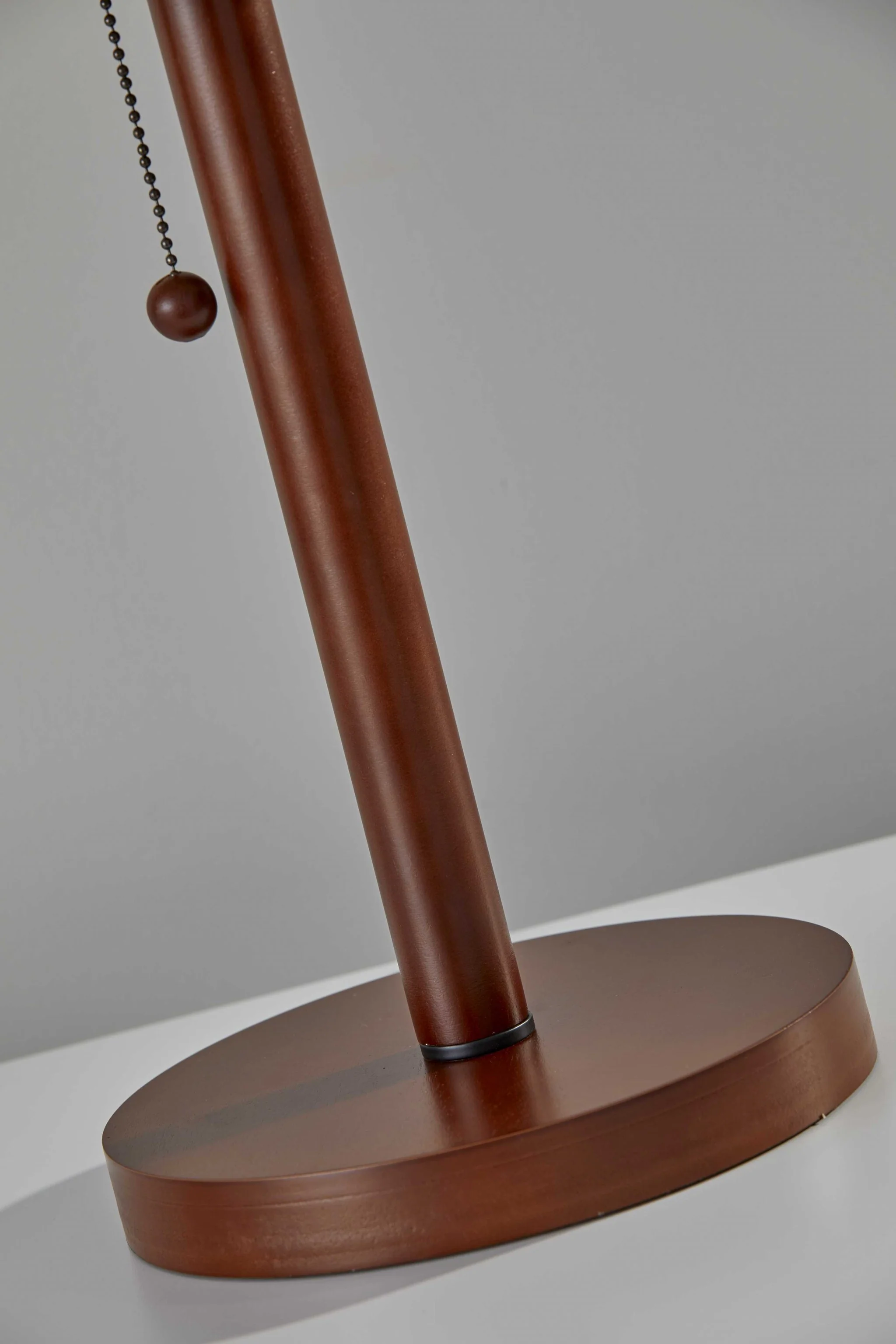 Slim Silhouette Walnut Wood Table Lamp By Homeroots - Image 4