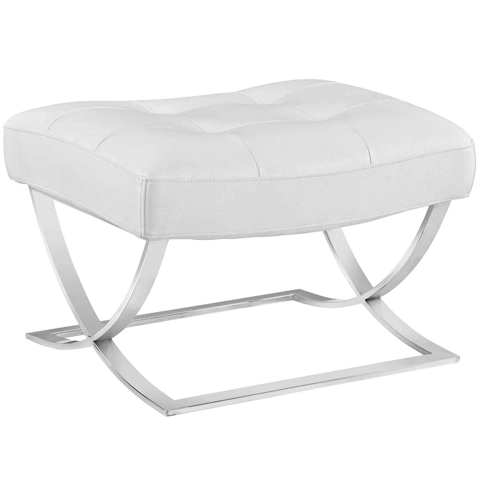 Slope Upholstered Vinyl Ottoman By Modway - EEI-2078 - Image 2