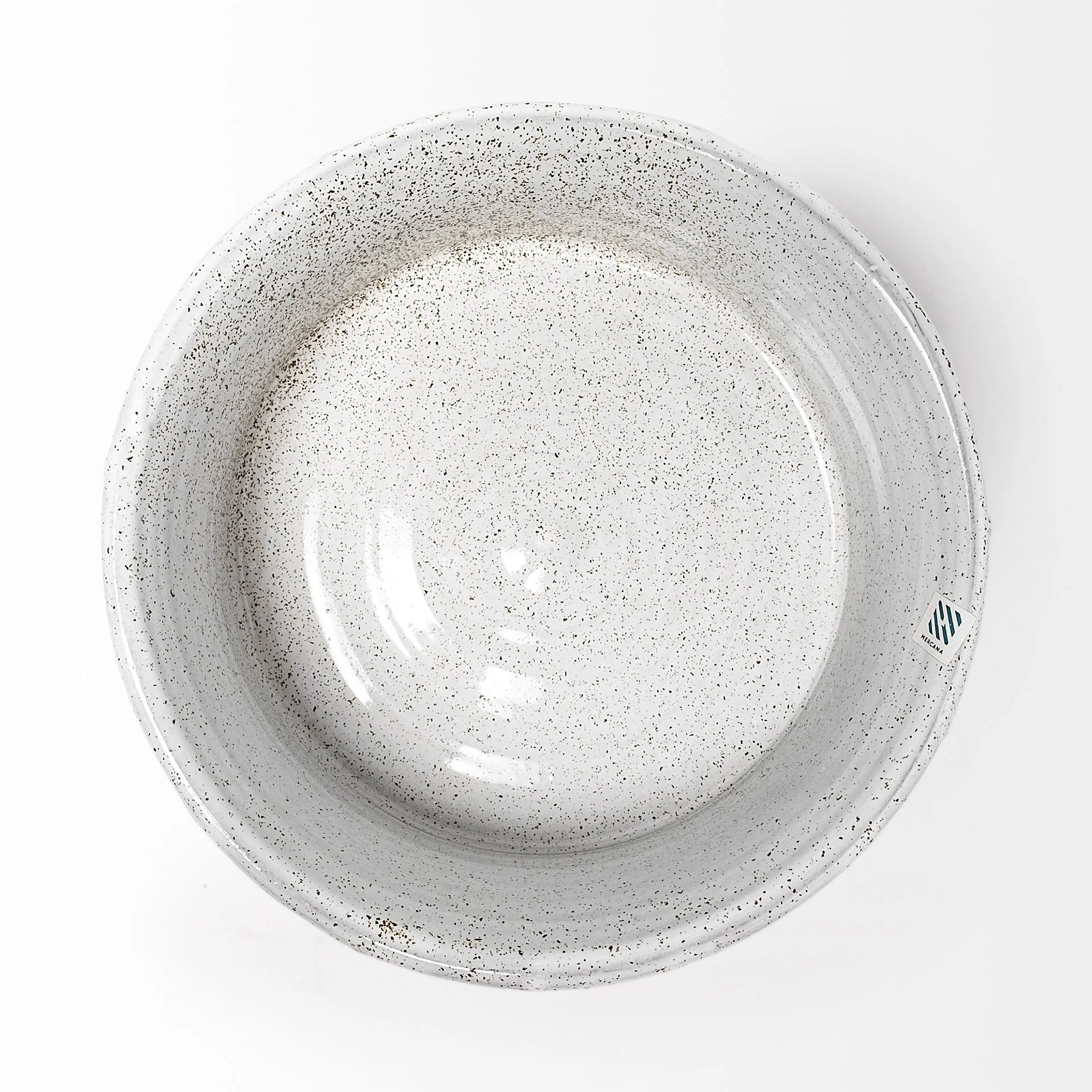 Small White Ceramic Bowl By Homeroots - Image 3