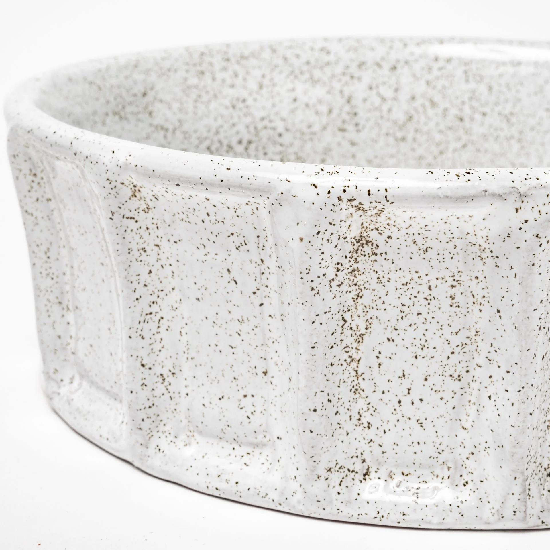 Small White Ceramic Bowl By Homeroots - Image 4
