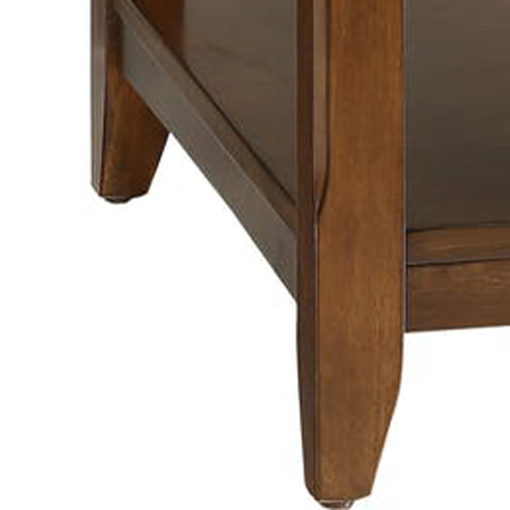 Smart Looking Side Table, Walnut Brown By Benzara - Image 4