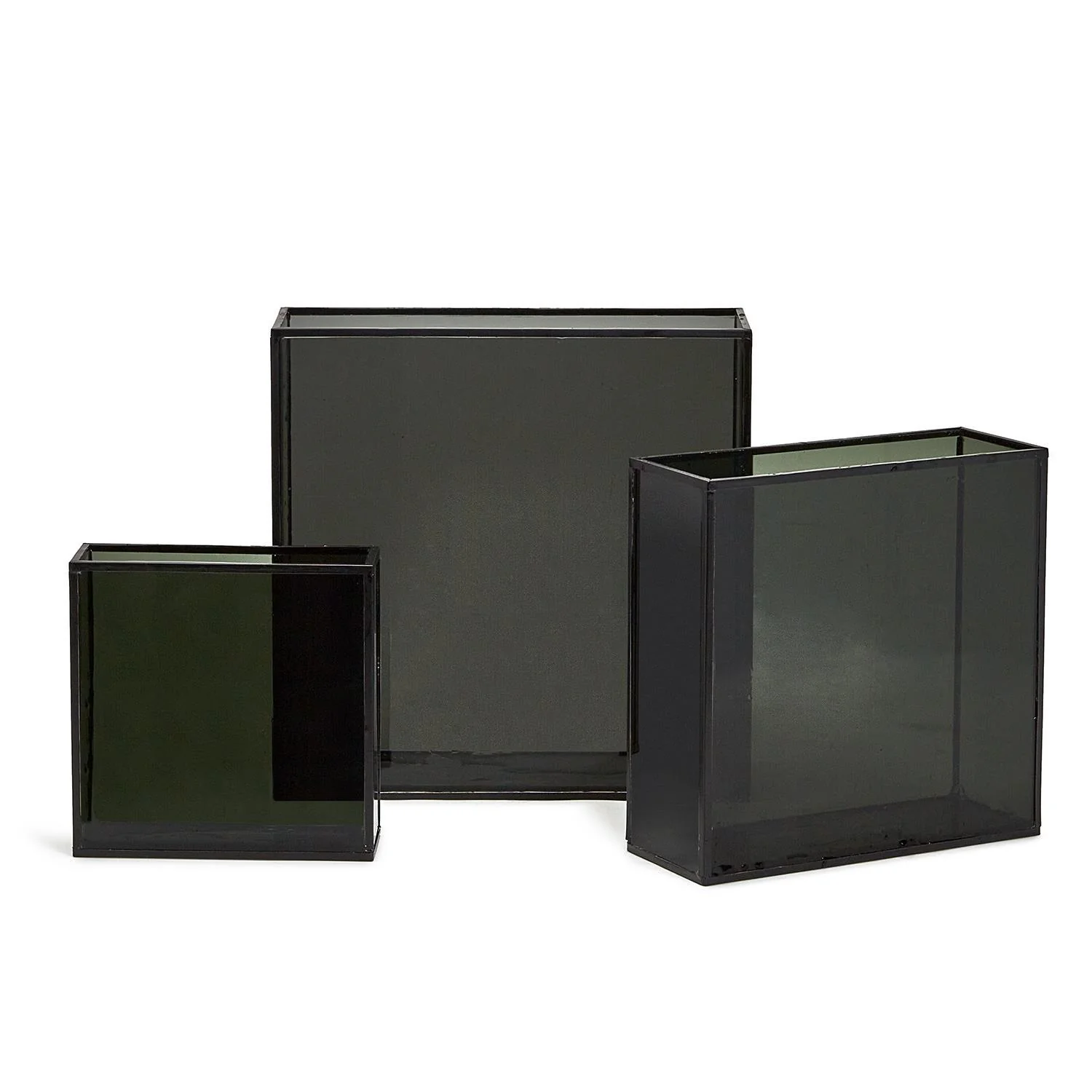 Smokewindows Square Vase Set Of 9 By Tozai Home - Image 2
